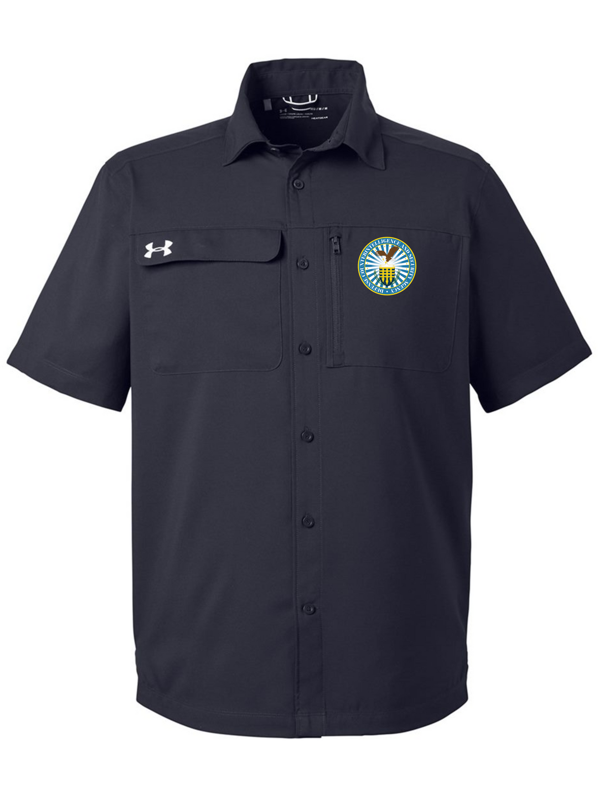 Defense Counterintelligence and Security Agency (DCSA) Men's Motivate Coach Woven Shirt black