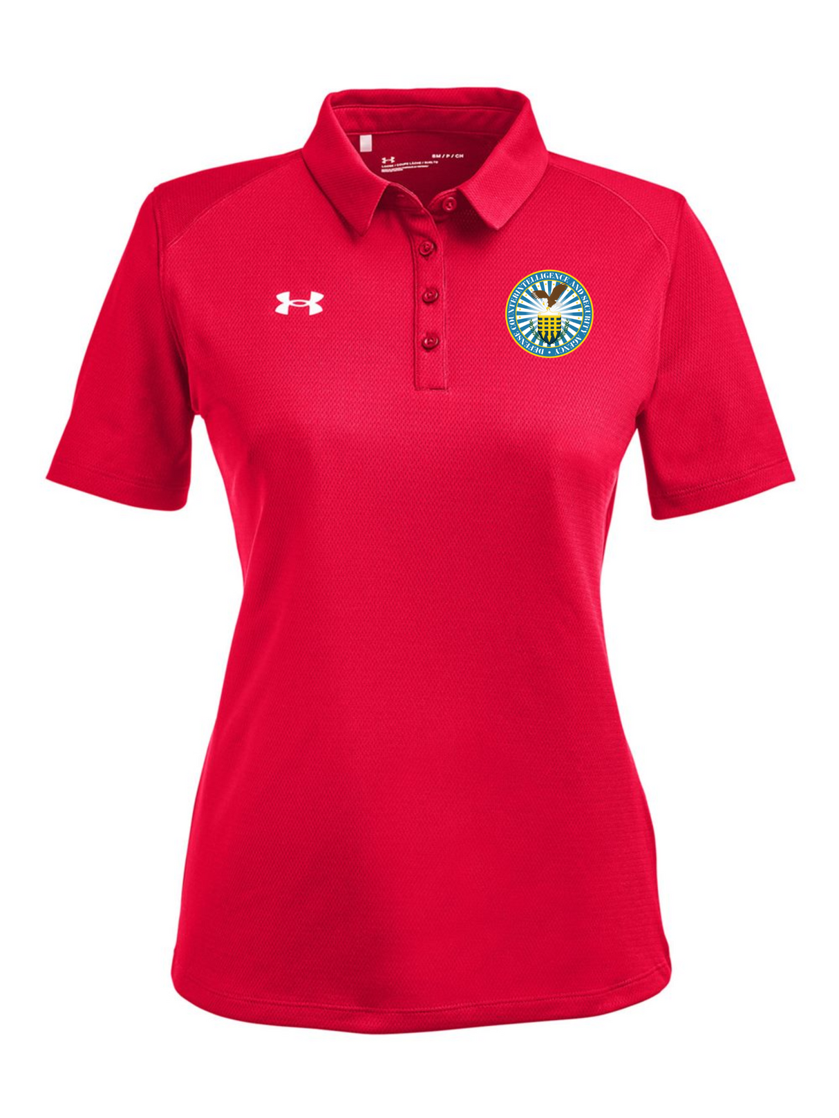 Defense Counterintelligence and Security Agency (DCSA) Women's Tech Polo Red