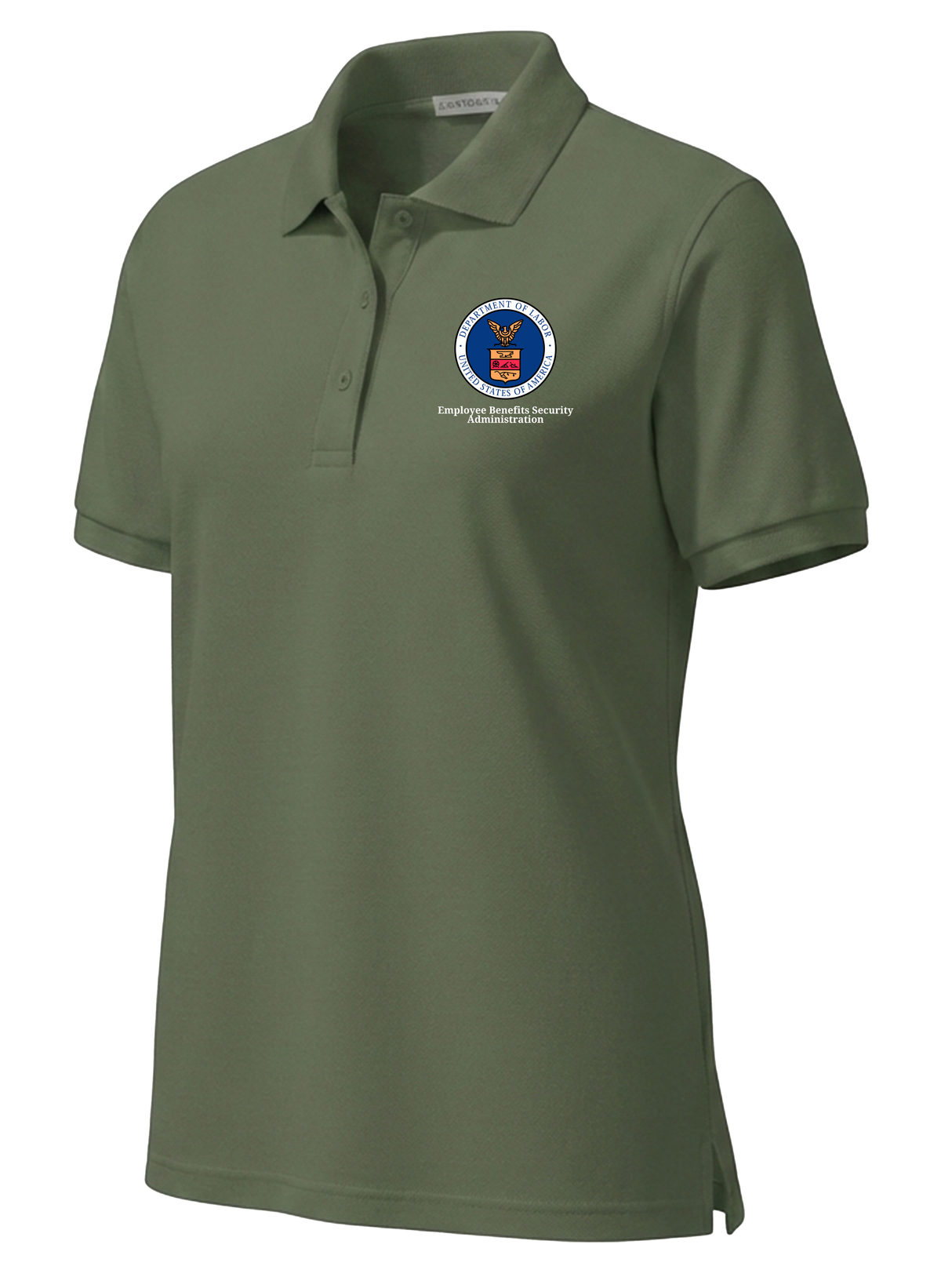 Employee Benefits Security Administration (EBSA) Women's Polo Drab Green government employee uniform shirt