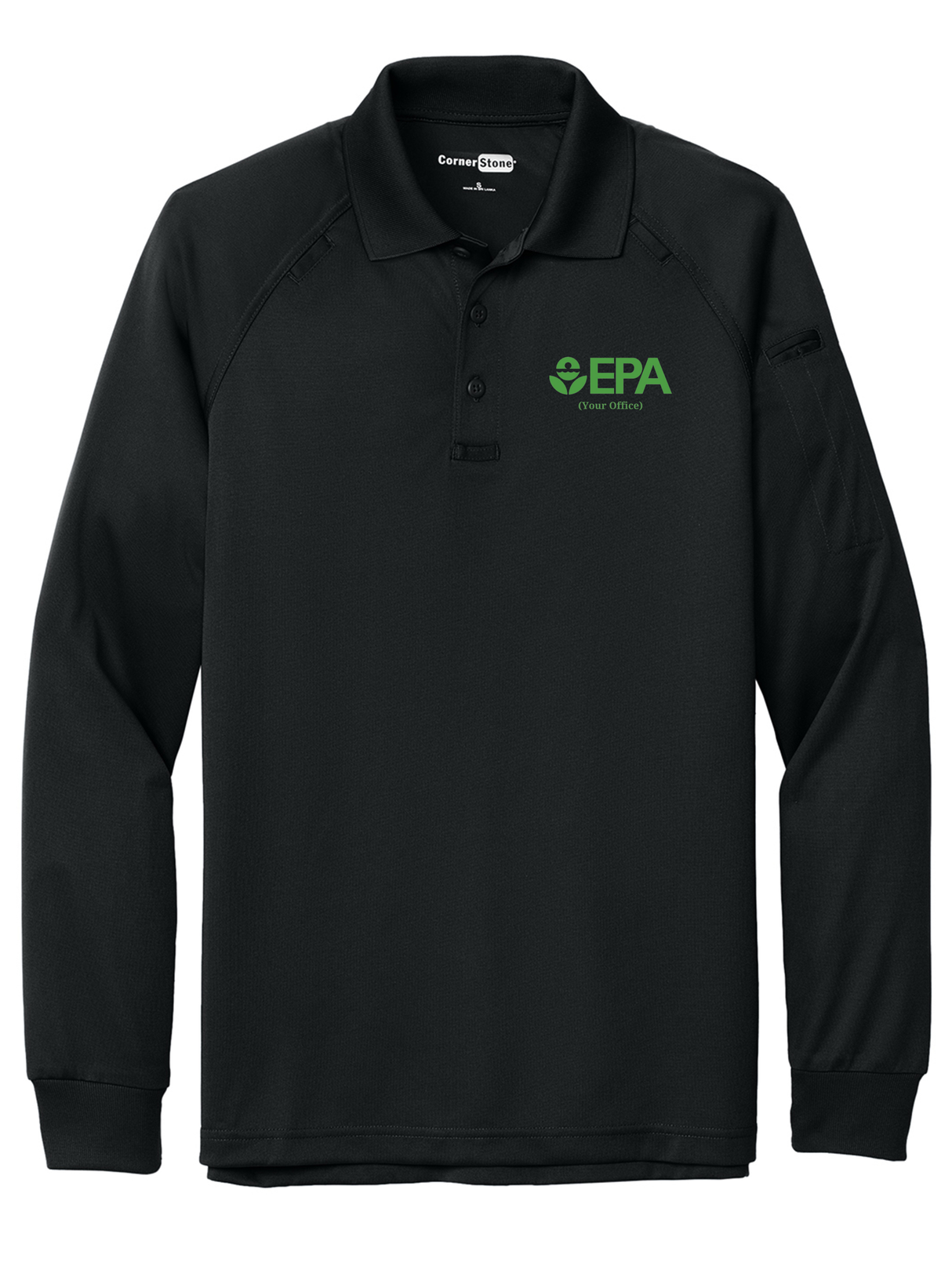 EPA by Office Men's Tactical Long Sleeve Polo