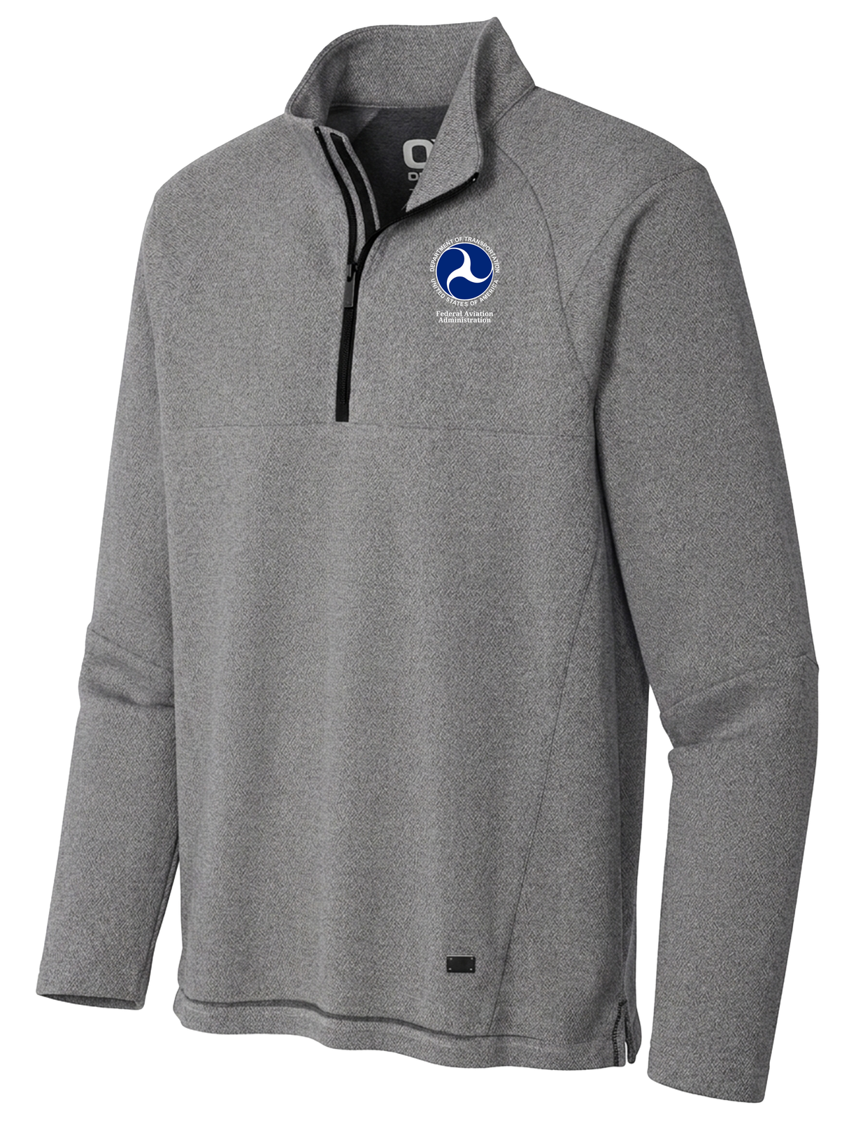 Federal Aviation Administration (FAA) Men's Transition Quarter Zip Light Gray government employee uniform shirt