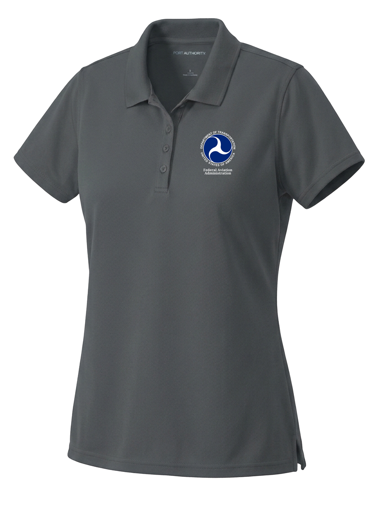 Federal Aviation Administration (FAA) Women's Dri Fit Polo Slate Gray government employee uniform shirt