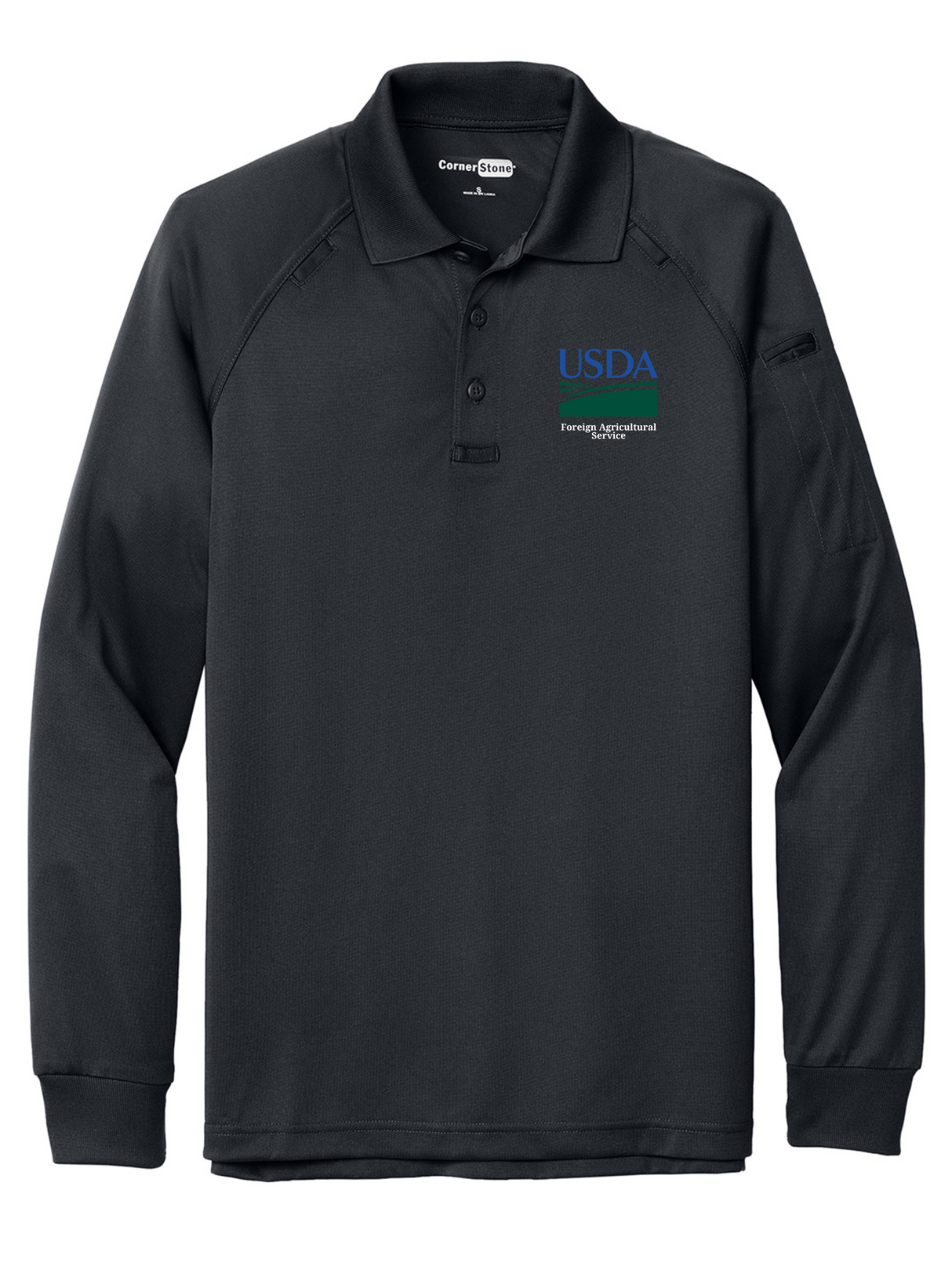 FAS Men's Tactical Long Sleeve Polo