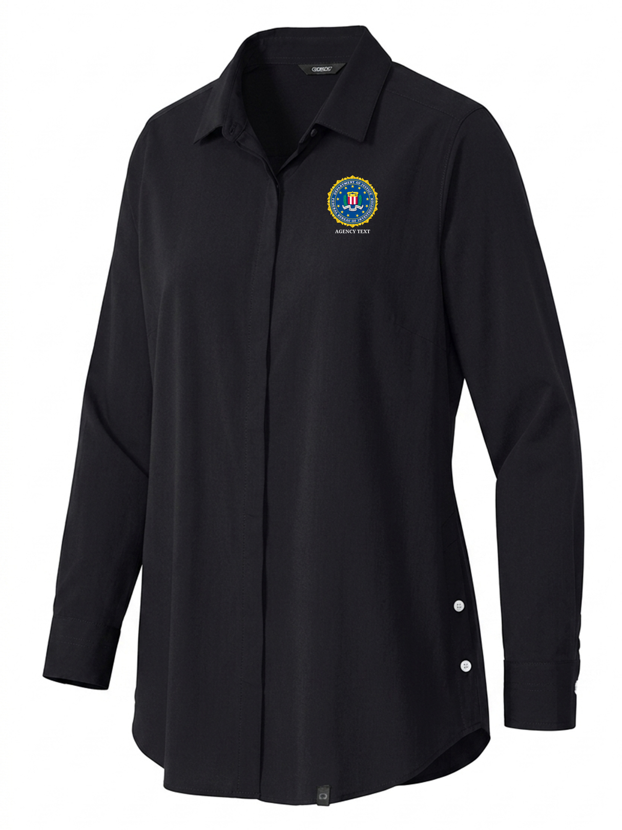 Federal Bureau of Investigation (FBI) Women's Commuter Shirt Black government employee uniform shirt