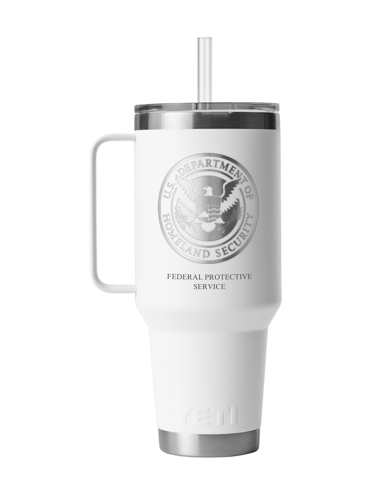 FEDERAL PROTECTIVE SERVICE 42oz Straw Mug - White