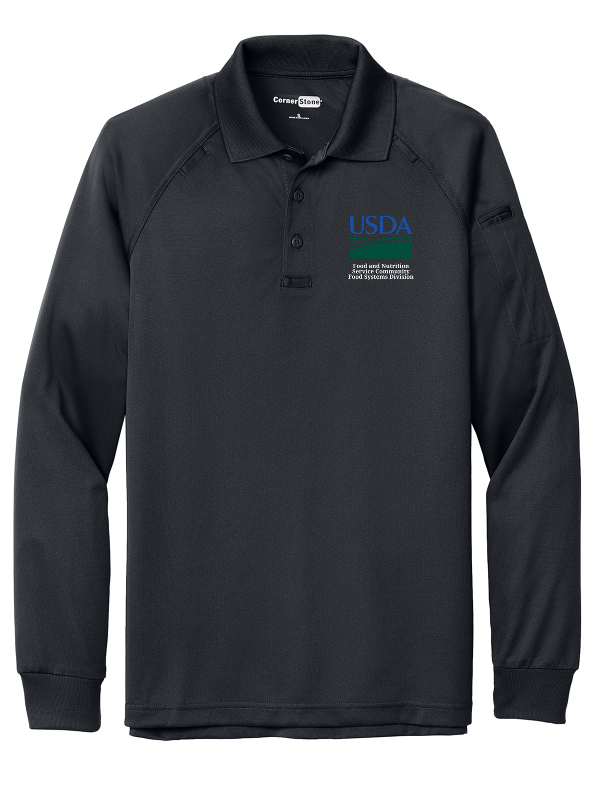 FNSCFSD Men's Tactical Long Sleeve Polo