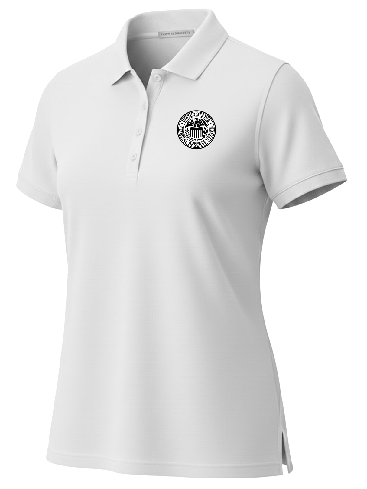 Federal Reserve System (FRS) Women's Polo White government employee uniform shirt