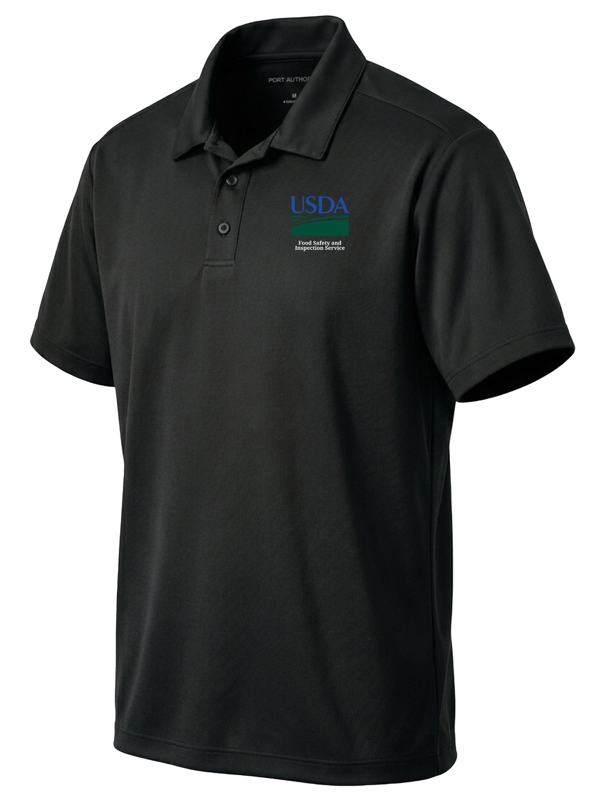 Food Safety and Inspection Service (FSIS) Men's Dri Fit Polo Black government employee uniform shirt