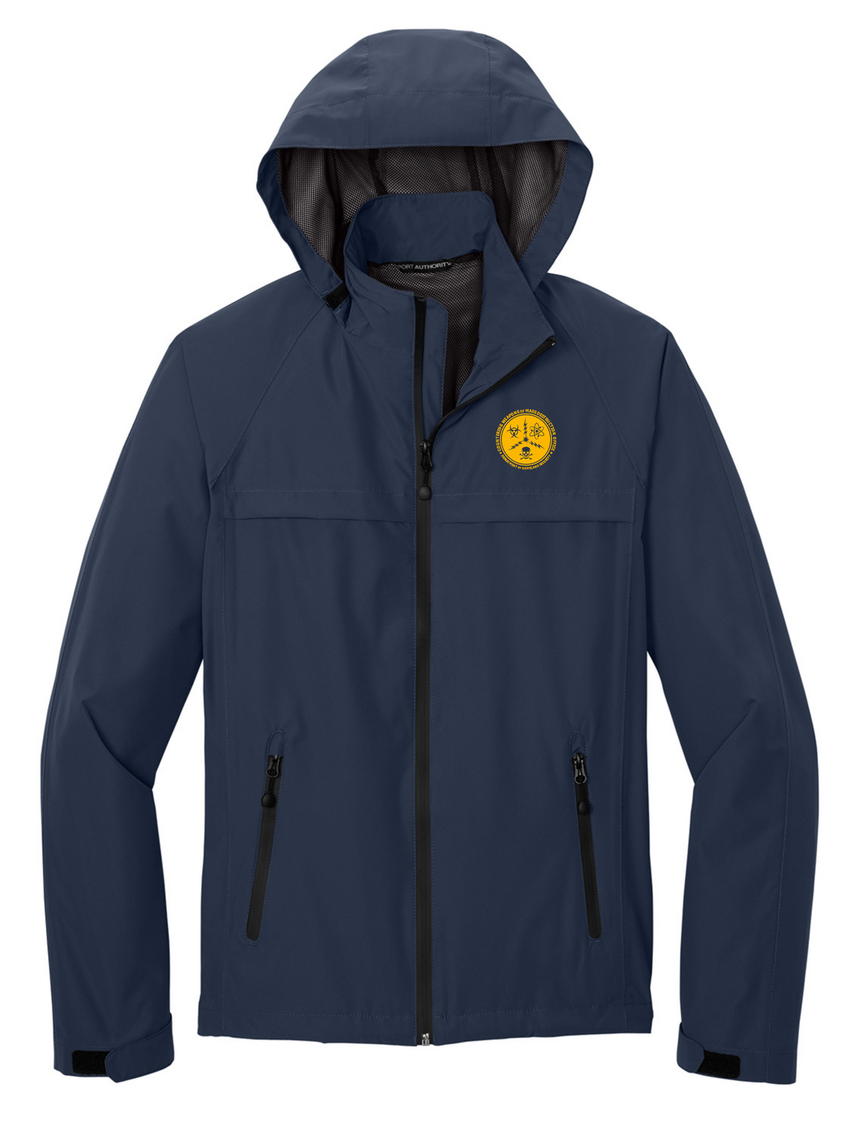 CWMD Agency Identifier Jacket - Rain Coat Navy Blue - Front government employee uniform shirt
