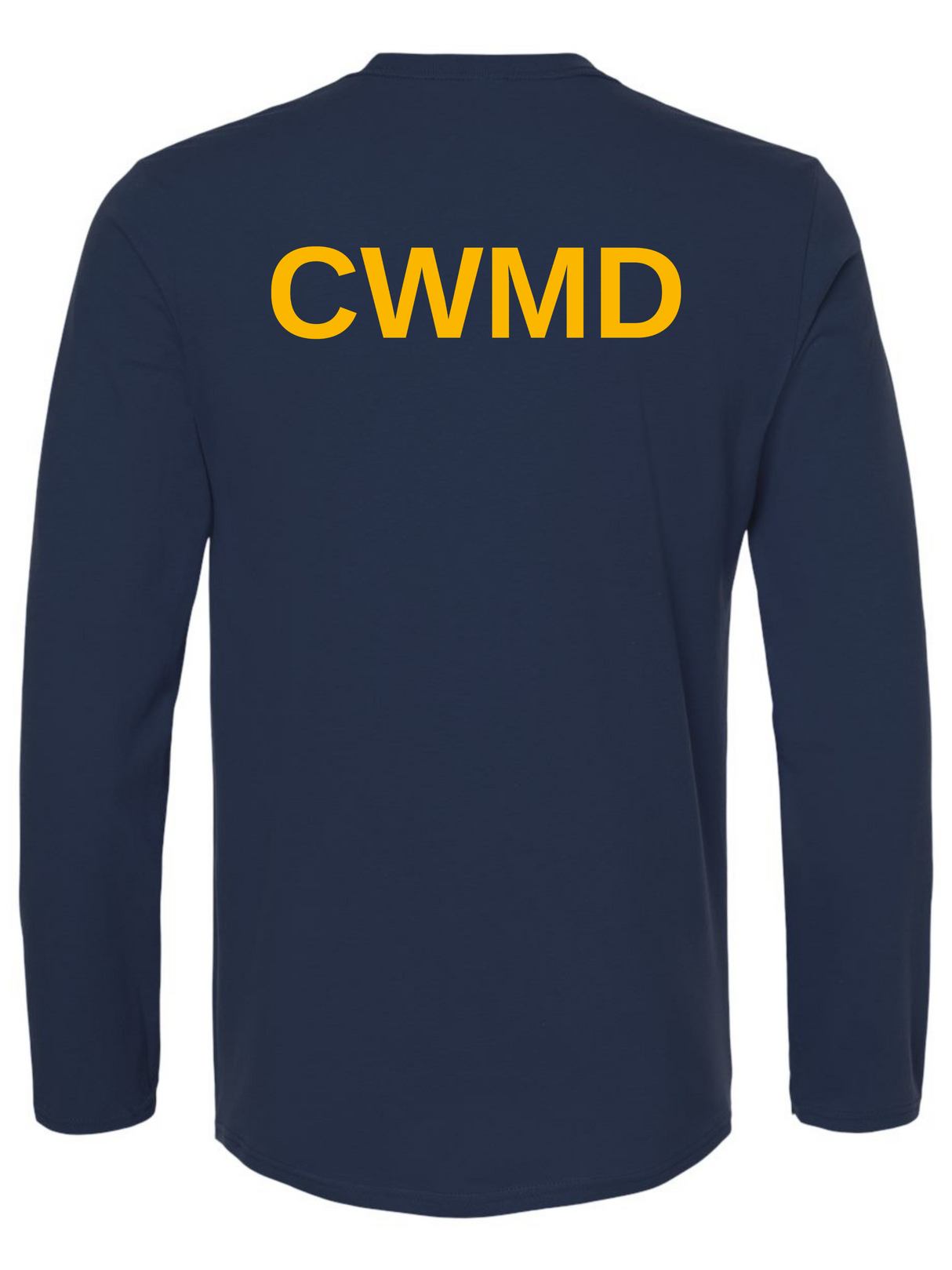 CWMD Agency Identifier Long Sleeve T-Shirt Navy Blue - Back government employee uniform shirt