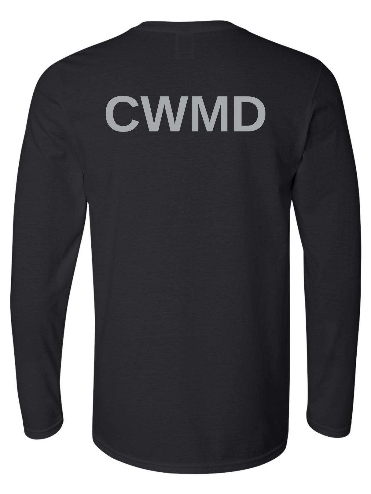 Countering Weapons of Mass Destruction Office (CWMD) Unisex Softstyle Long Sleeve T-Shirt back Black government employee uniform shirt