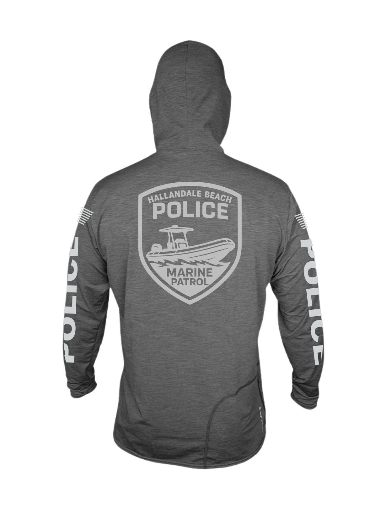Hallandale Marine Patrol Anetik Hoodie Black Back