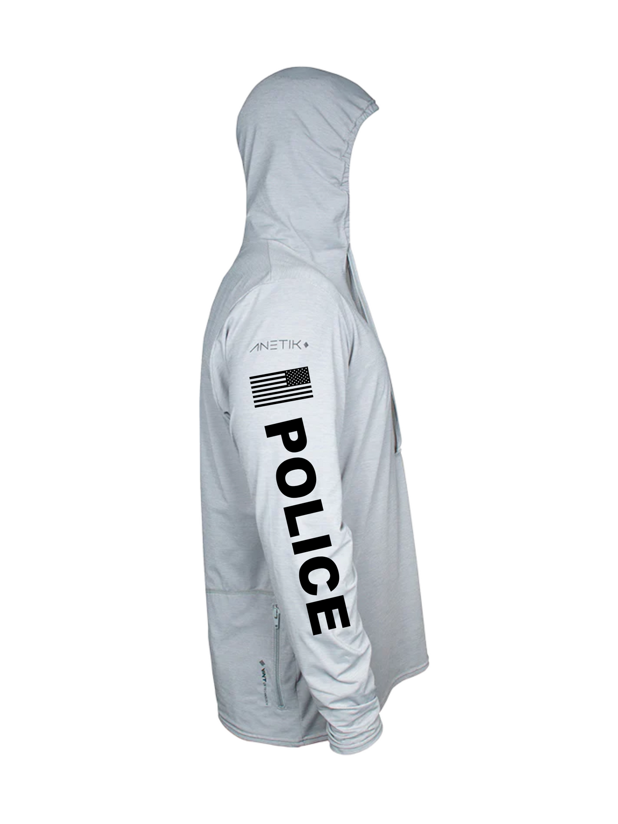 Hallandale Marine Patrol Anetik Hoodie White Right
