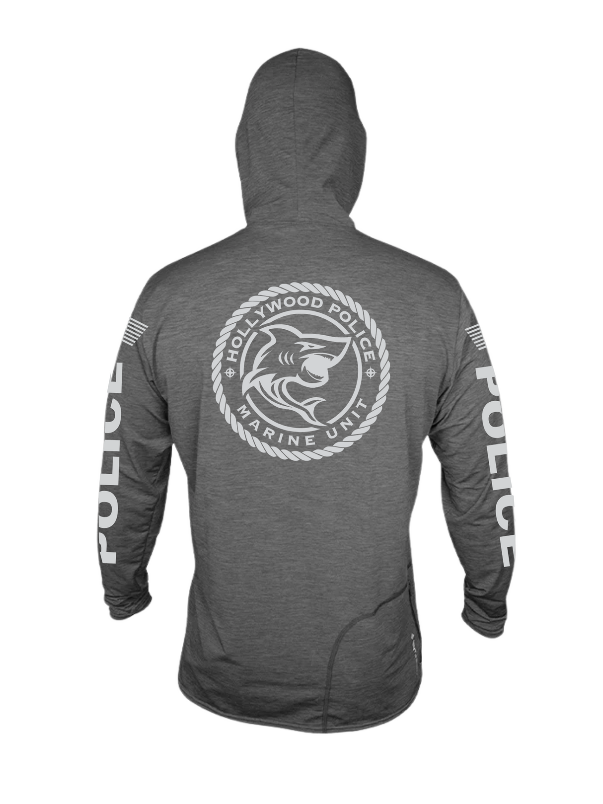 Hollywood PD Marine Unit Anetik Hoodie Black Back