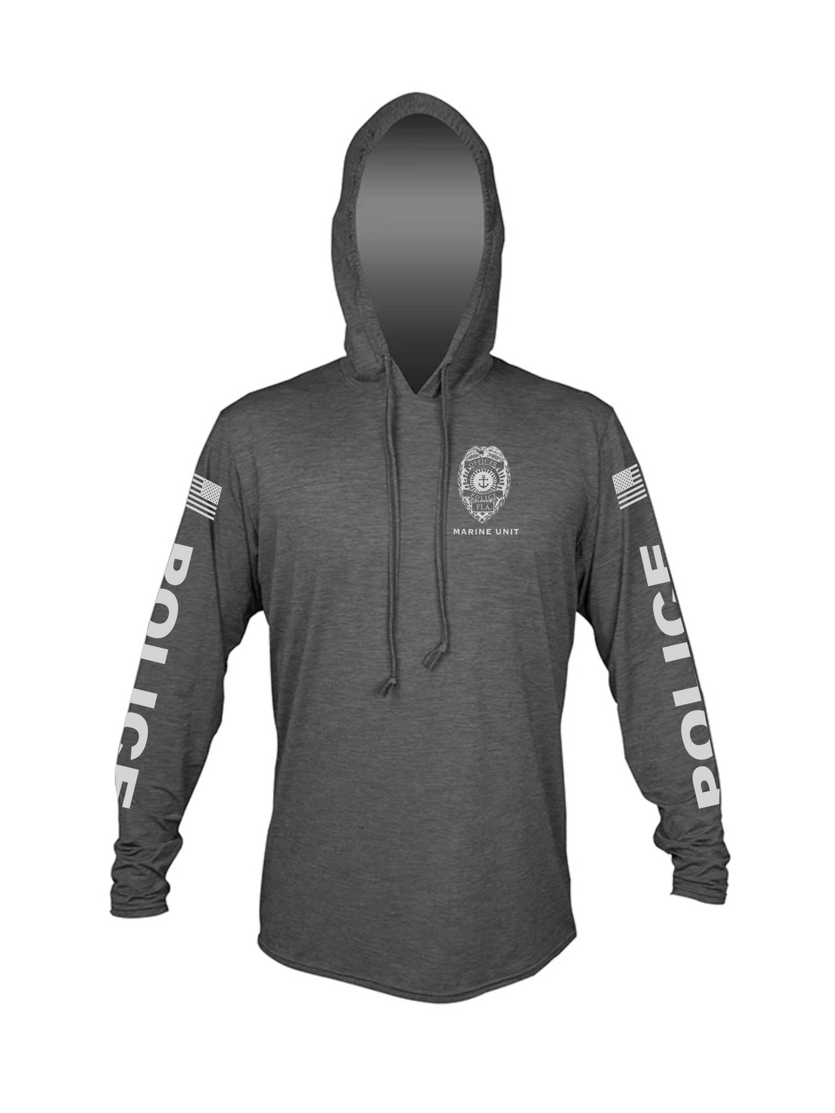 Hollywood PD Marine Unit Anetik Hoodie Black Front
