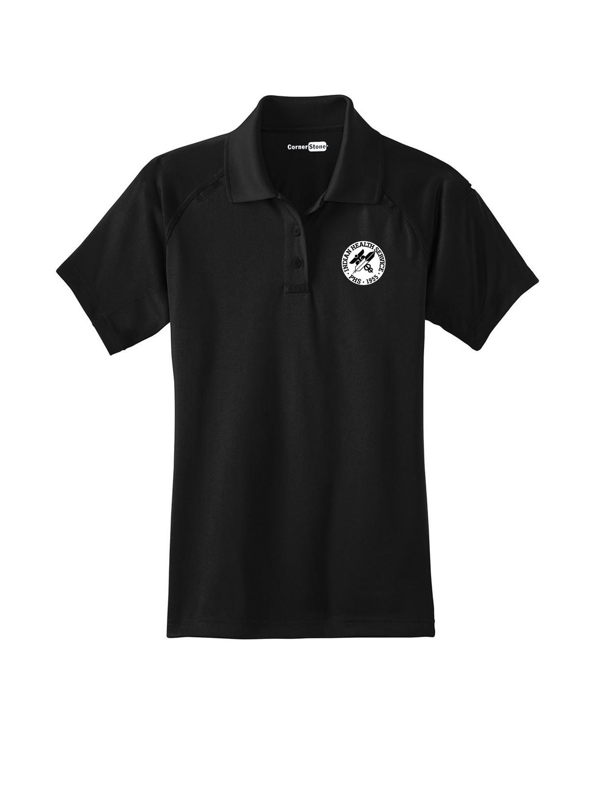 IHS_Womens_Tactical_Short_Sleeve_Polo_-_Black