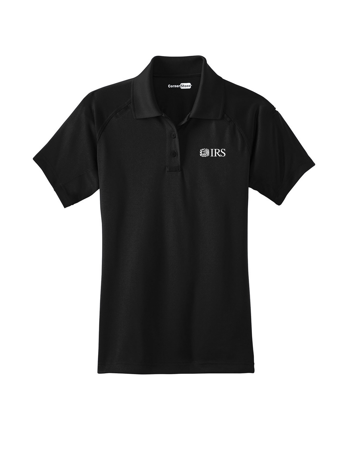 IRS_Womens_Tactical_Short_Sleeve_Polo_-_Black