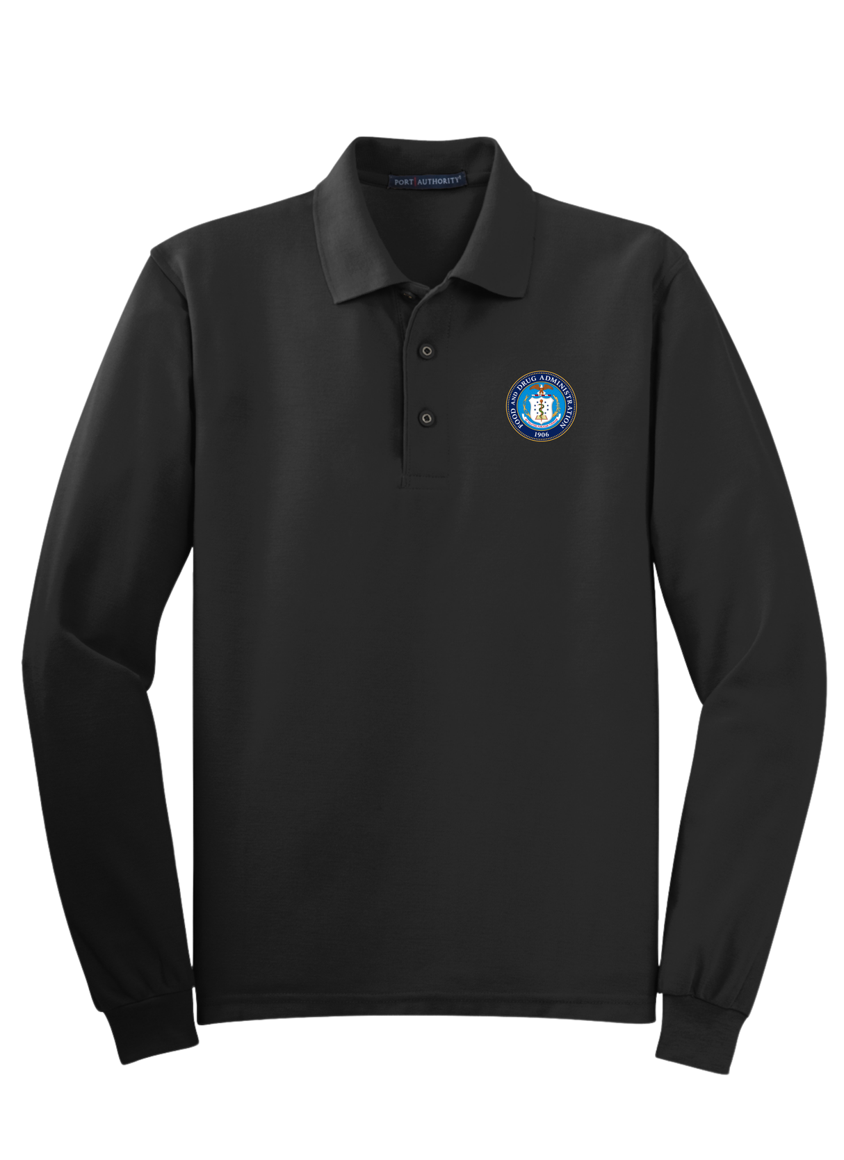 FDA Men's Long Sleeve Agency Polo