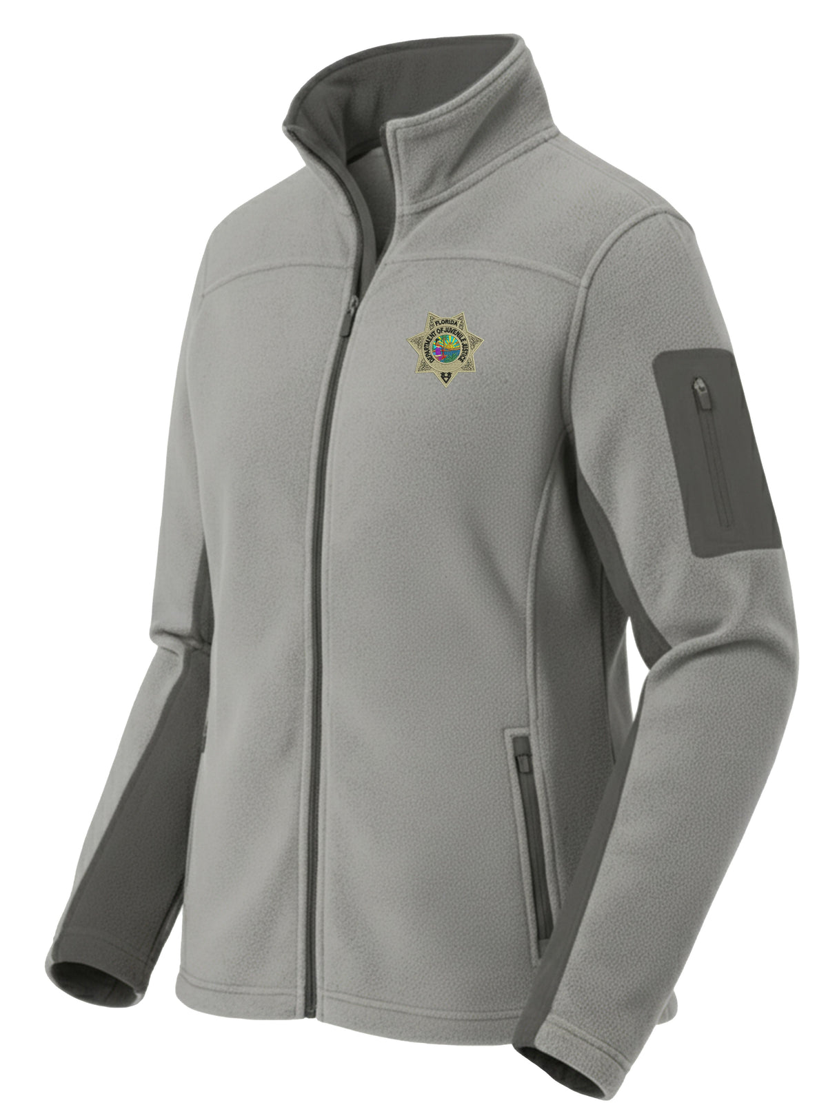 Florida Department of Juvenile Justice (DJJ) Women's Summit Fleece Gray government employee uniform shirt