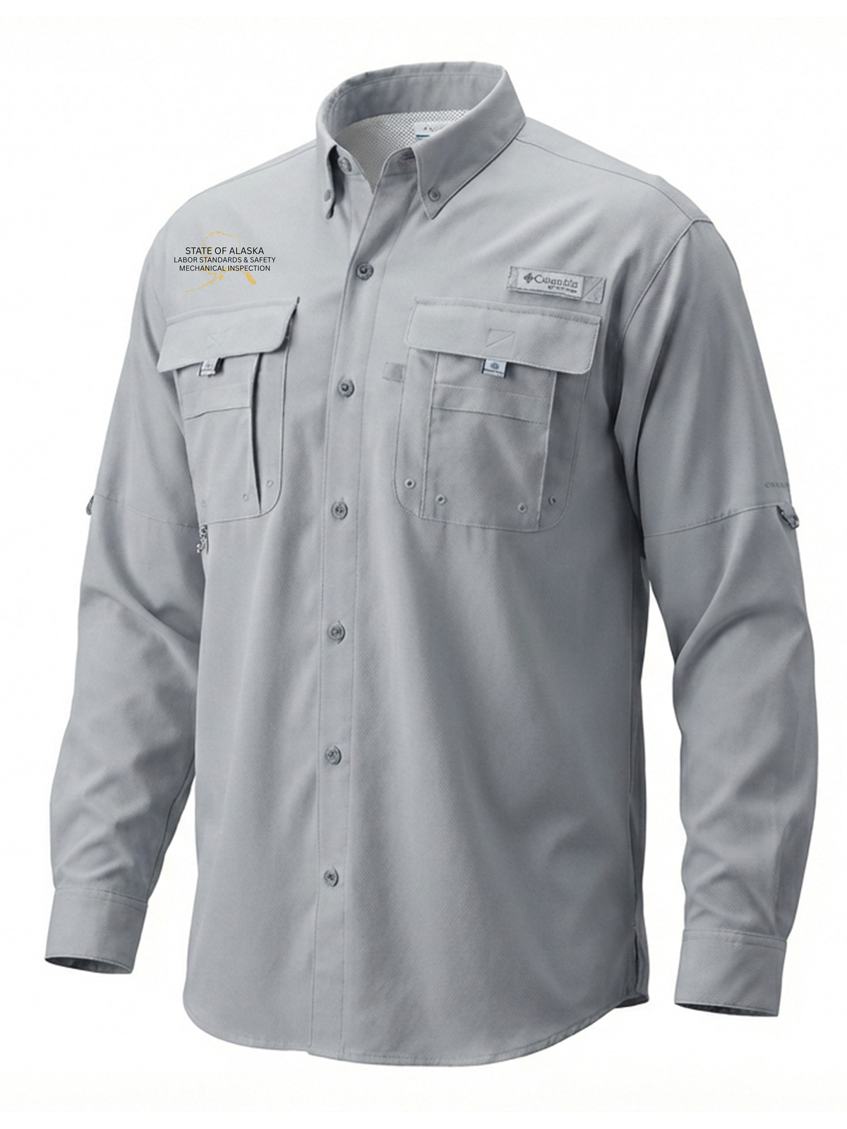 State of Alaska Department of Labor Men's Columbia Bahama™ II Button Up Long-Sleeve