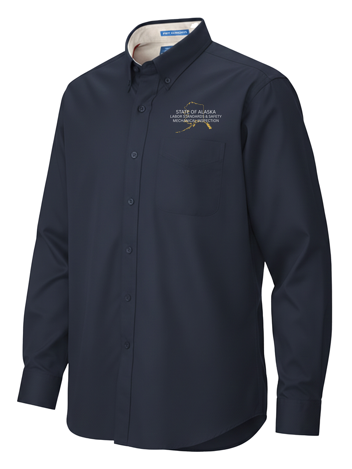 State of Alaska Department of Labor Men's Button Up