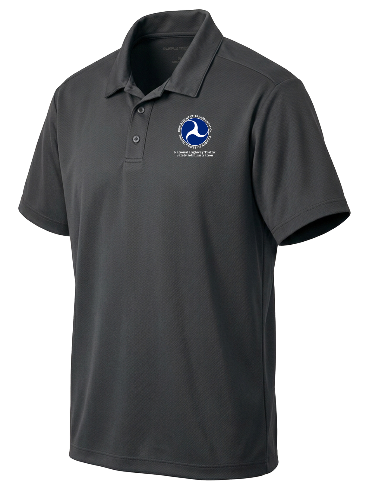 National Highway Traffic Safety Administration (NHTSA) Men's Dri Fit Polo Slate Gray government employee uniform shirt