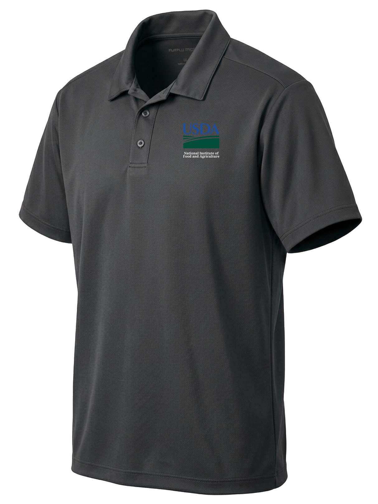 National Institute of Food and Agriculture (NIFA) Men's Dri Fit Polo Slate Gray government employee uniform shirt