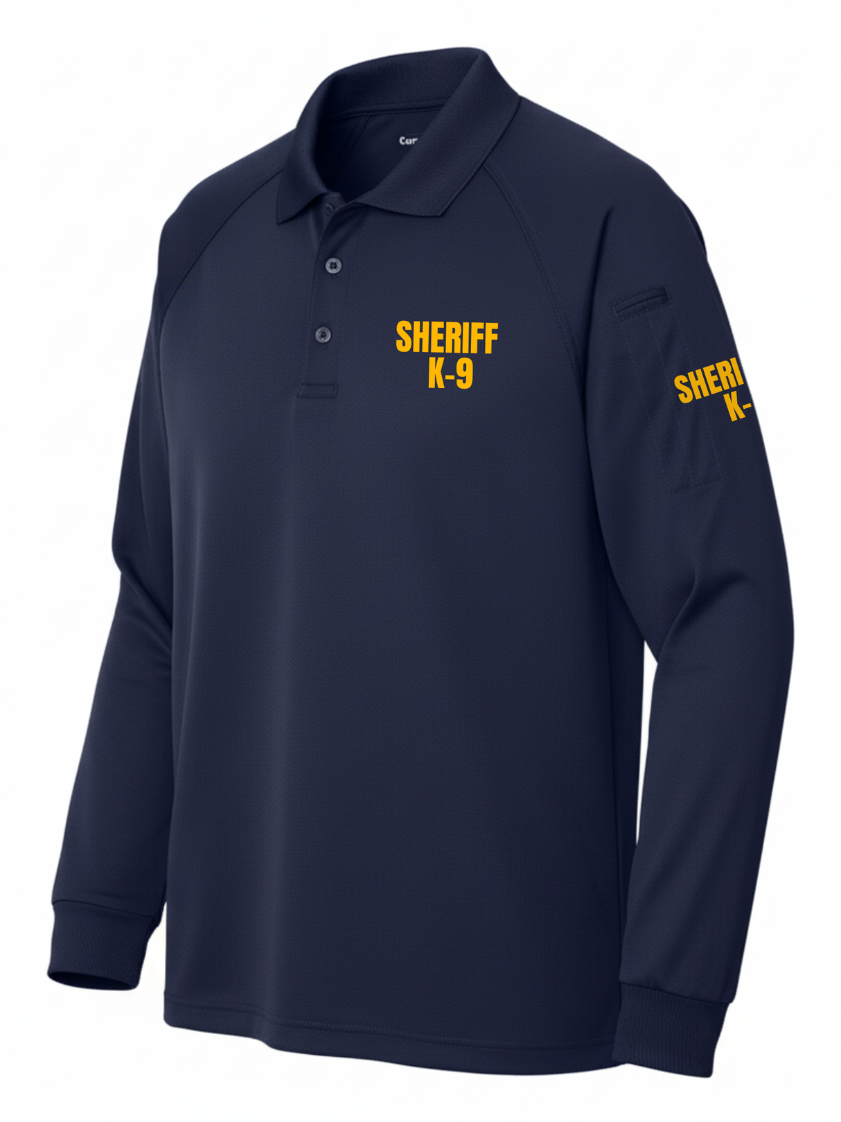 Navy Tactical Long Sleeve - Sheriff K-9 Men's Shirt (Yellow)