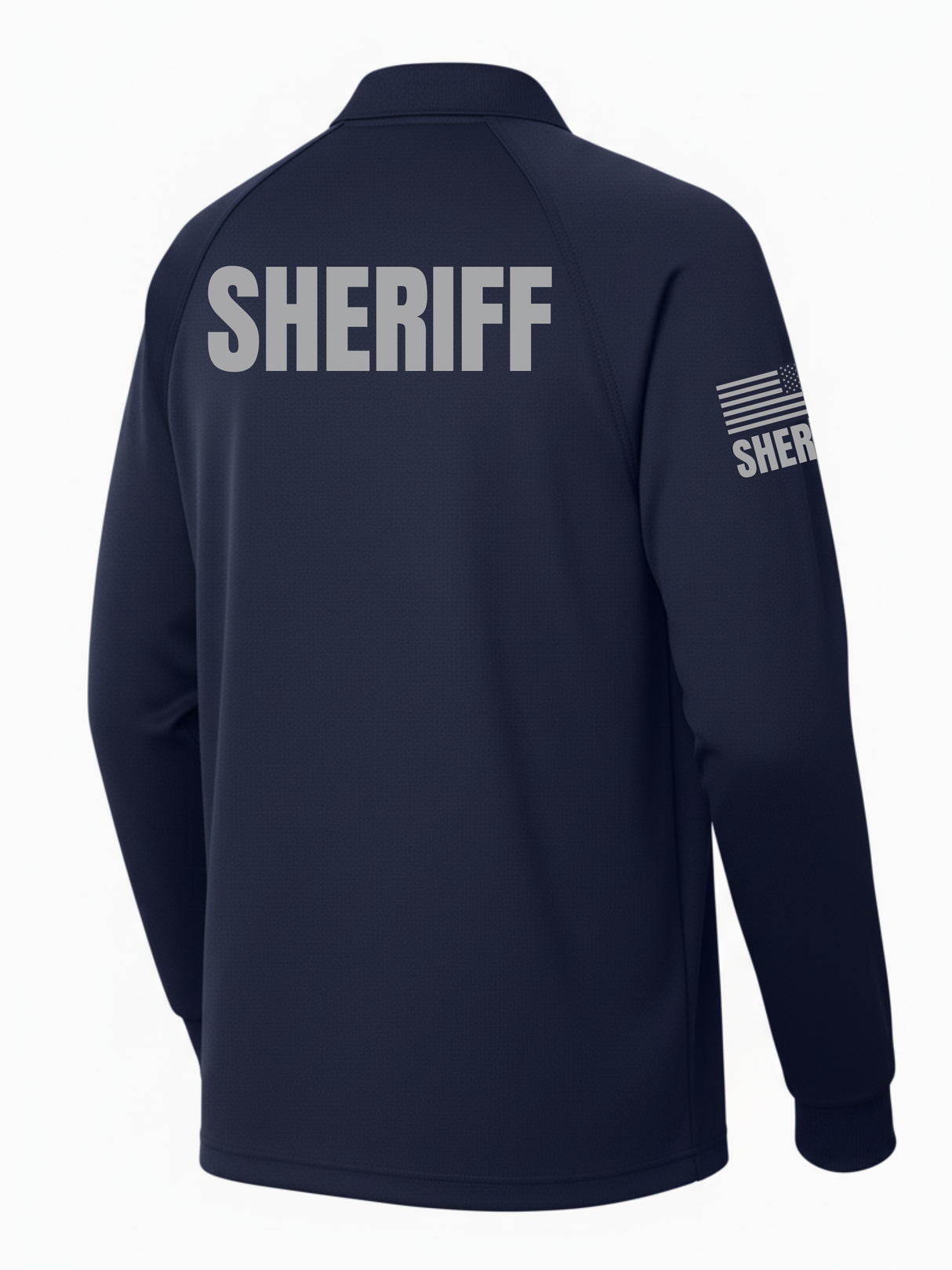 Navy Tactical Long Sleeve - Sheriff Men's Shirt (Gray)