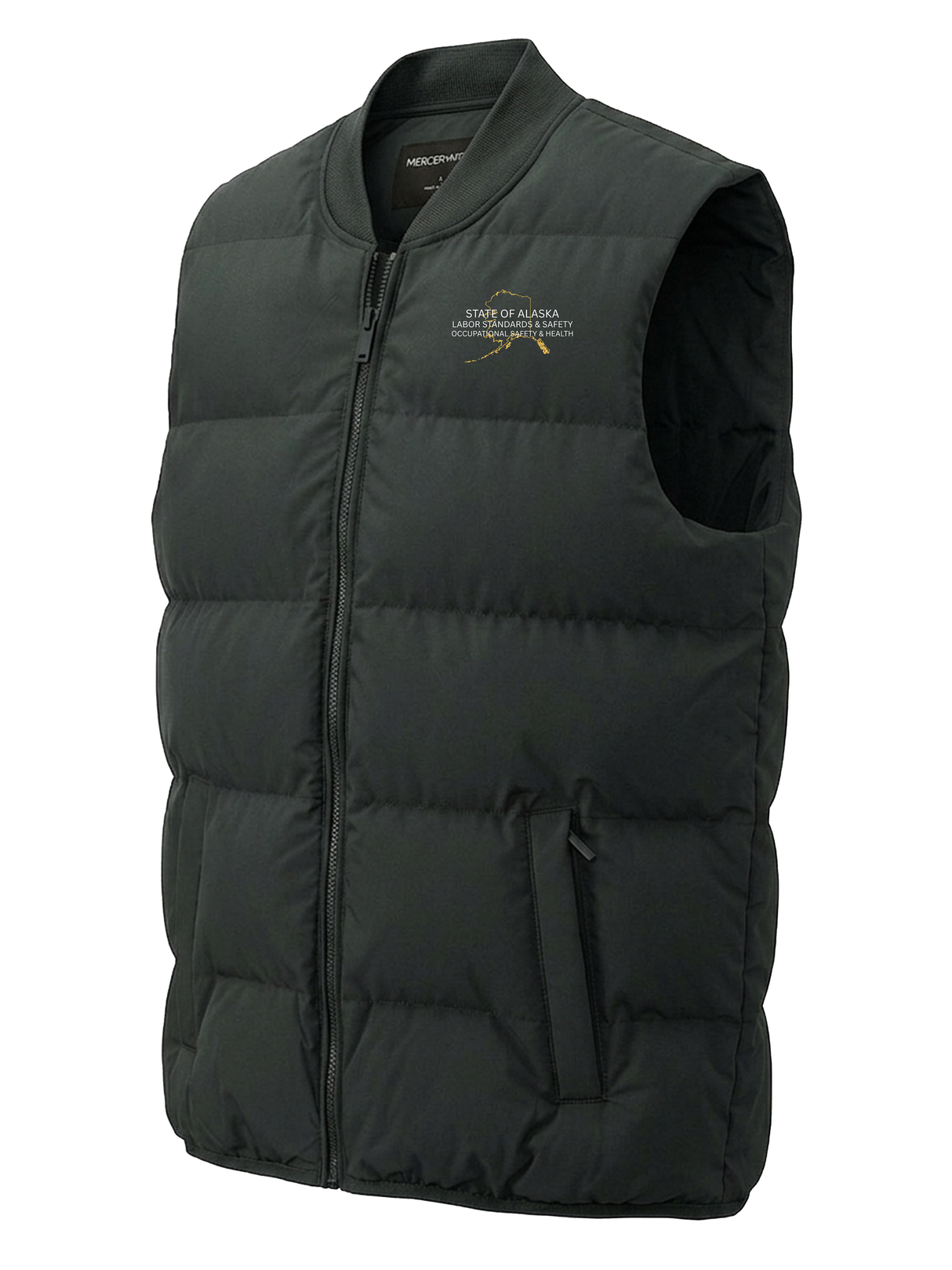 State of Alaska Department of Labor Men's Puffer Vest