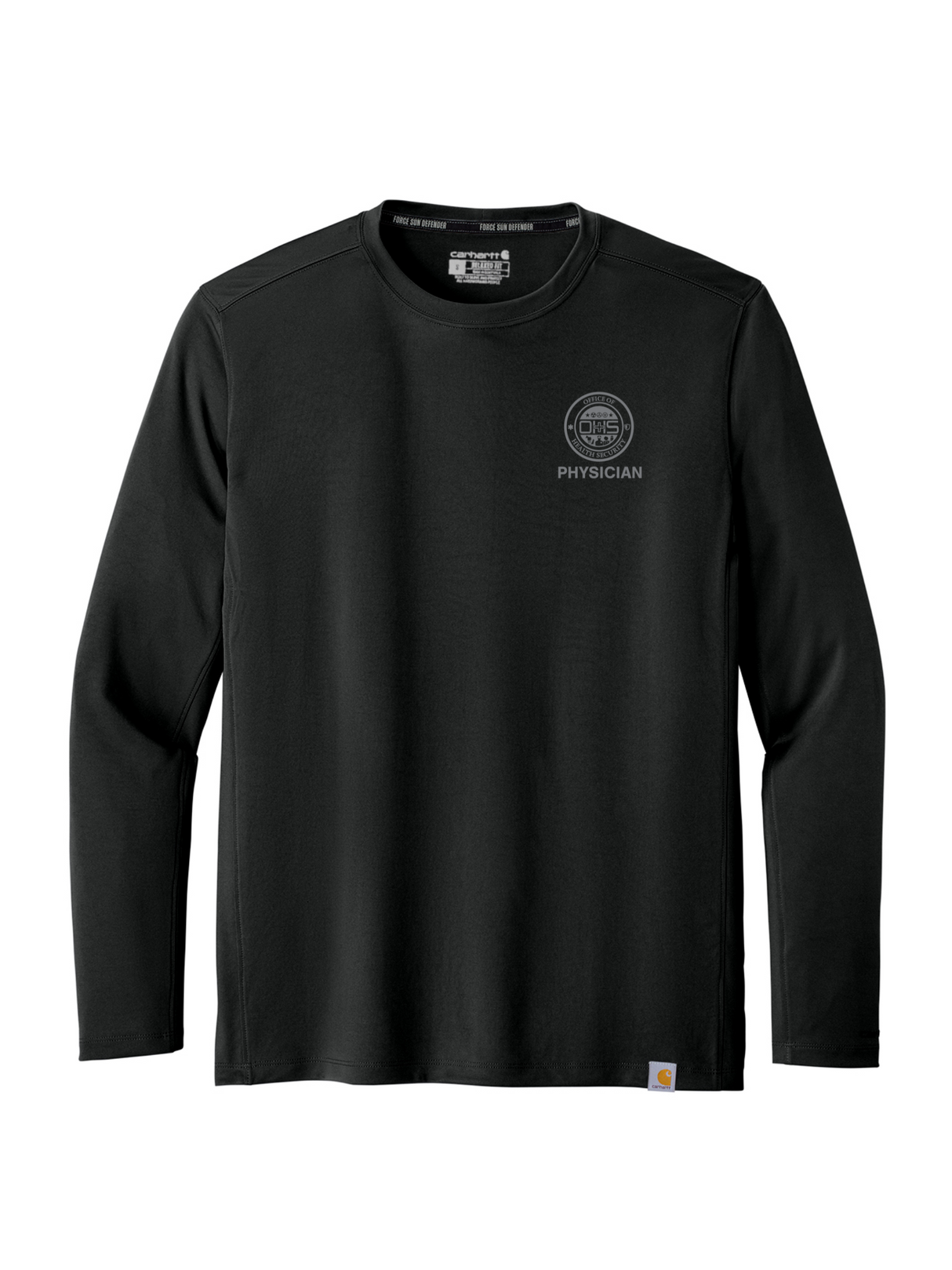 OHS_Physician_Agency Long_sleeve_T-shirt_Black