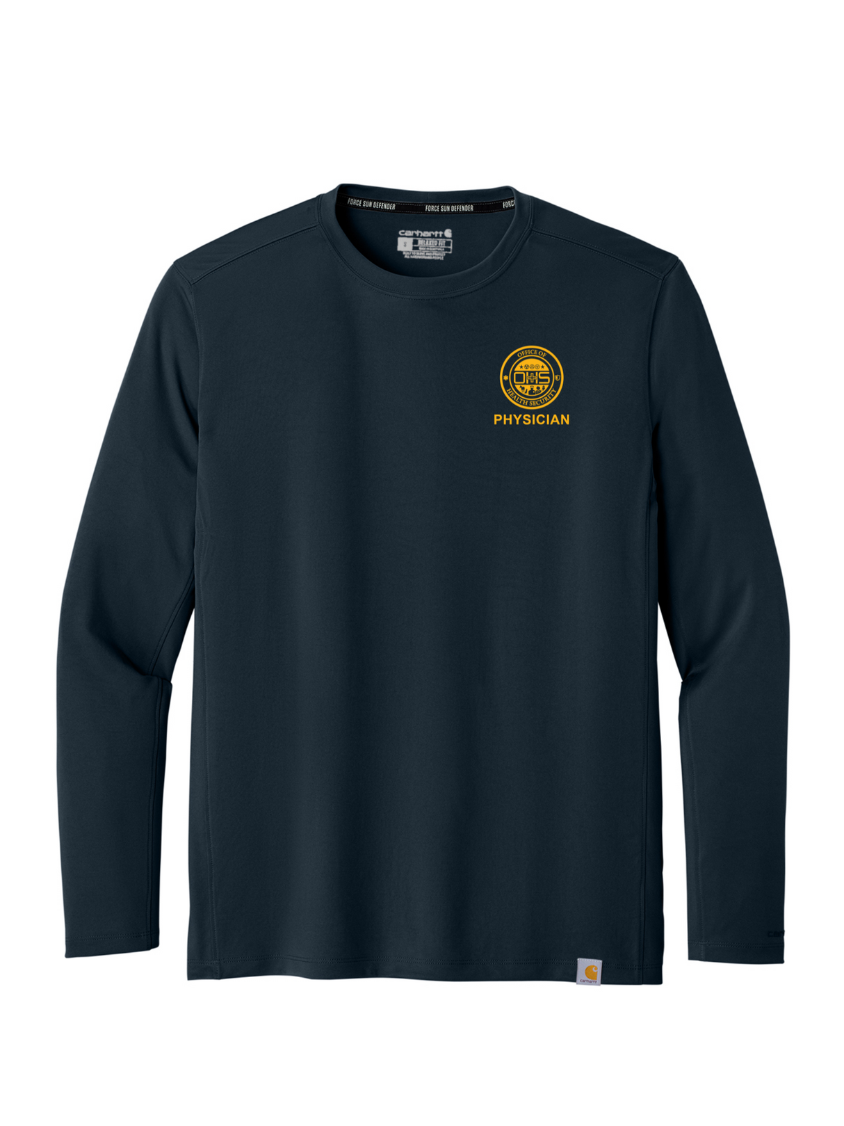 OHS Physician_Agency_Long_sleeve_Tshirt Navy