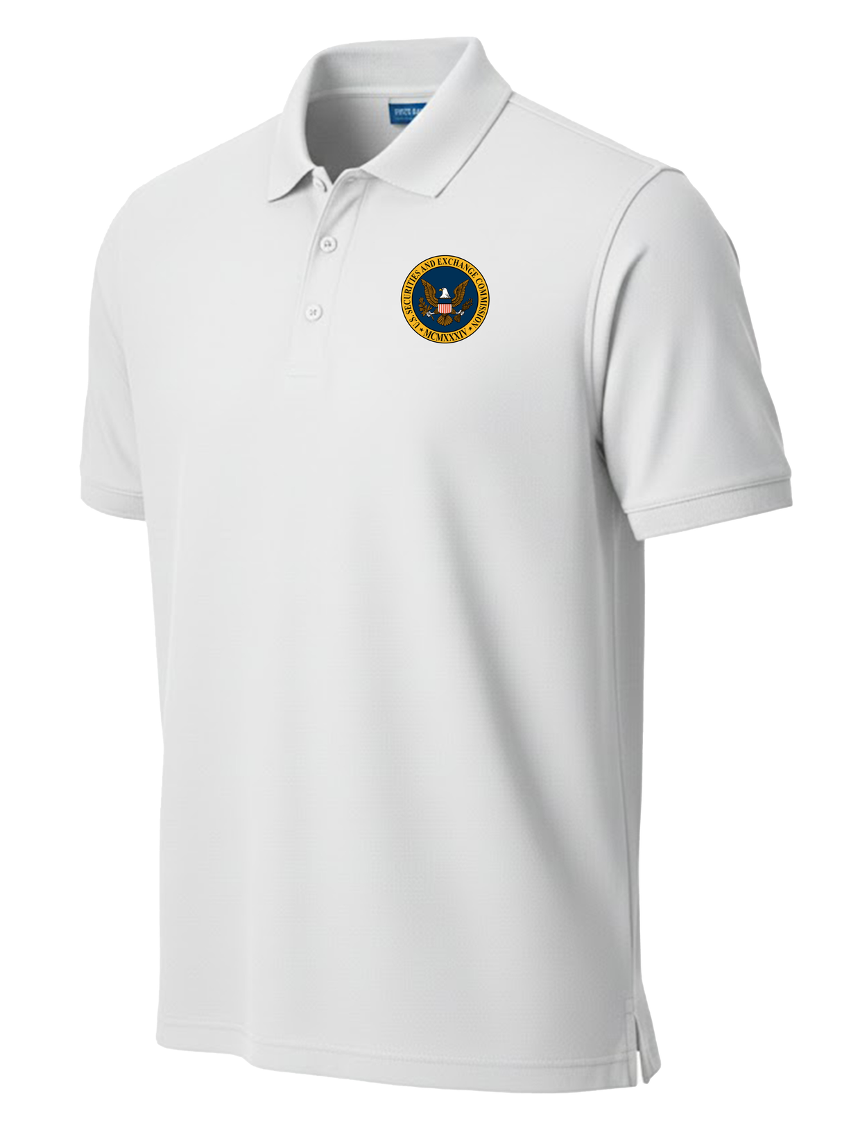 U.S. Securities and Exchange Commission (SEC) Men's Polo White government employee uniform shirt