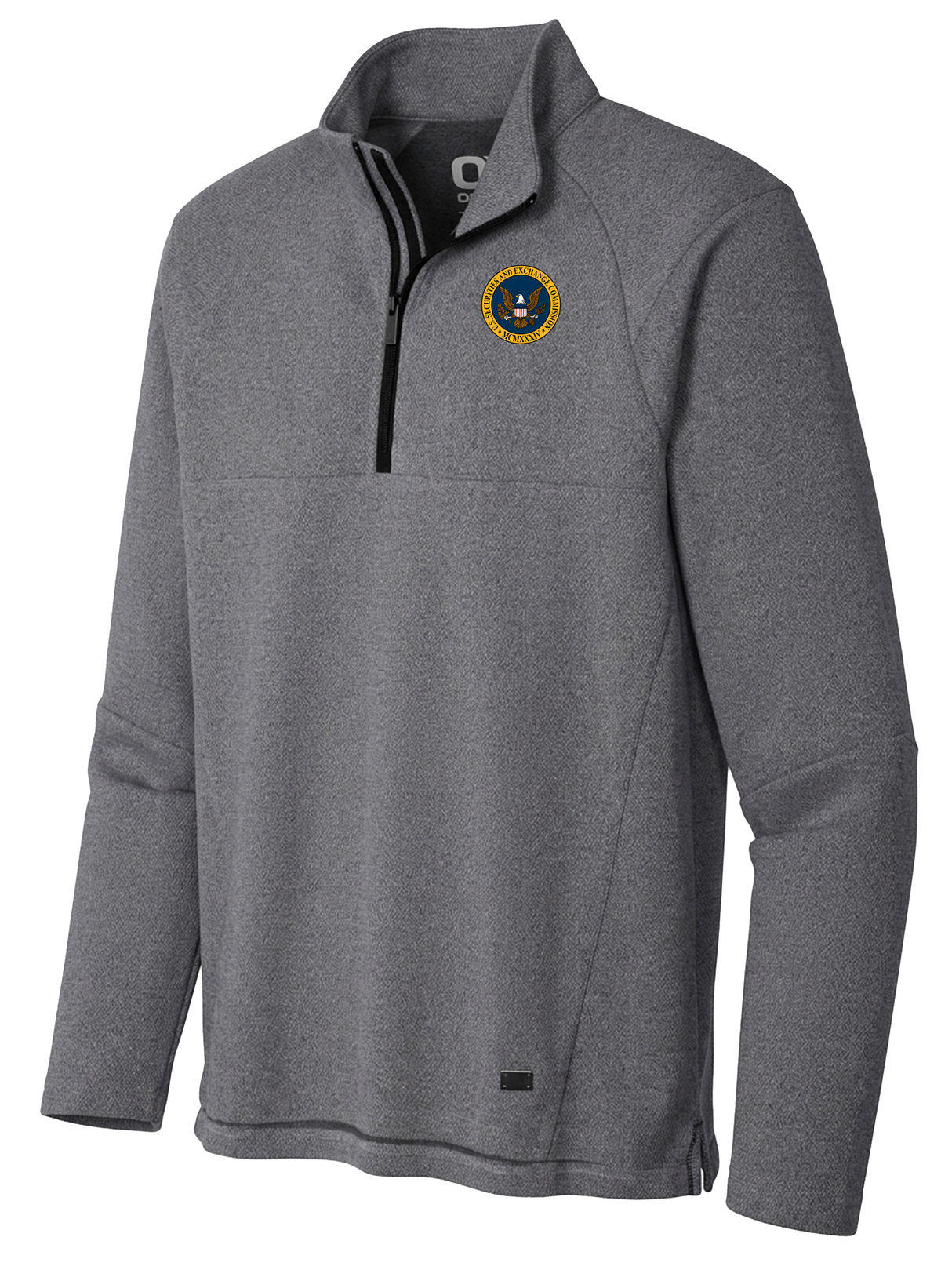 U.S. Securities and Exchange Commission (SEC) Men's Transition Quarter Zip Slate Gray government employee uniform shirt