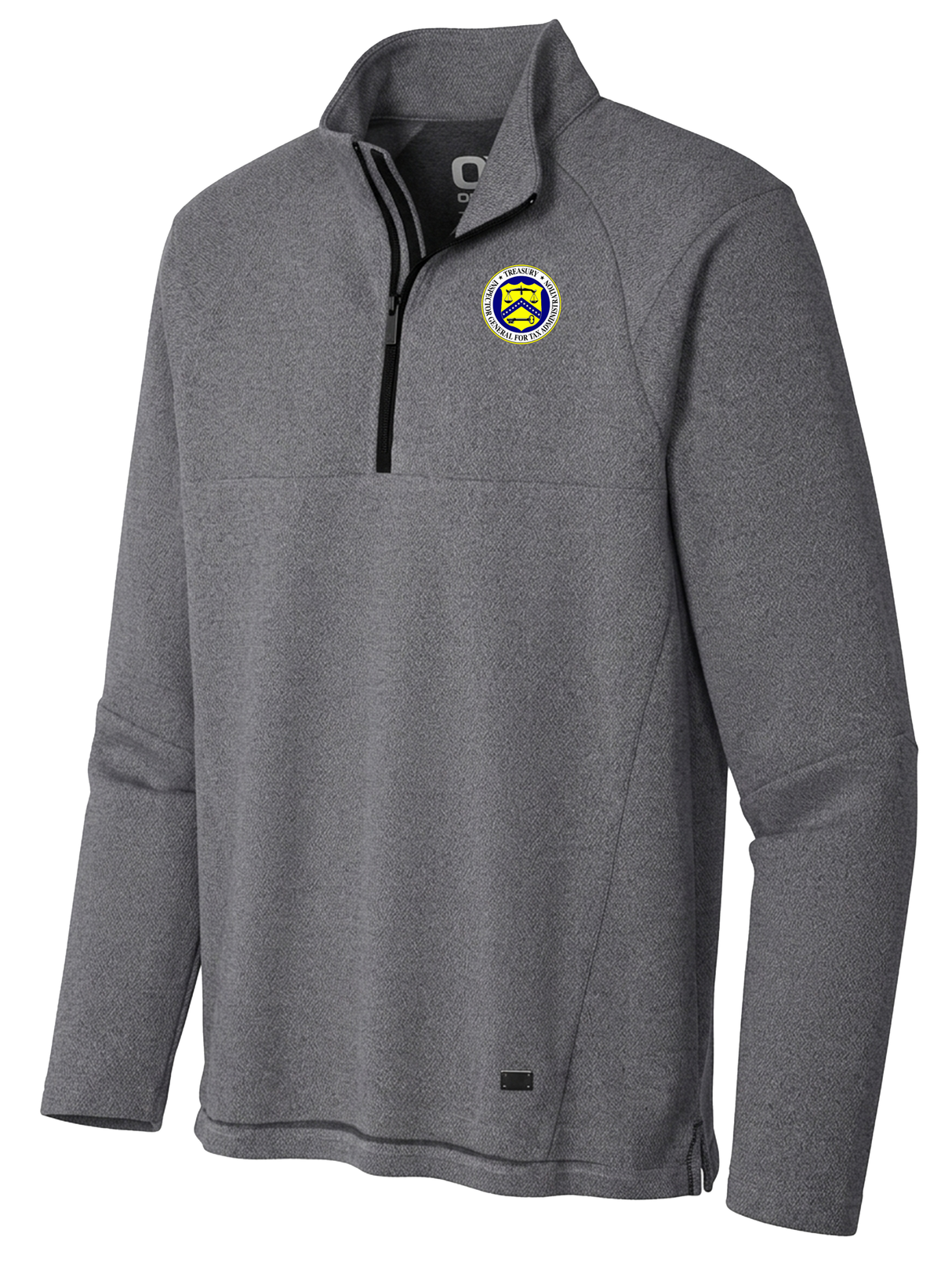 The Treasury Inspector General for Tax Administration (TIGTA) Men's Transition Quarter Zip Slate Gray government employee uniform shirt