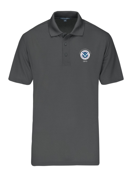 U.S. Customs Border Patrol (CBP) Office of Field Operations (OFO) Agency Mens Polo GRY