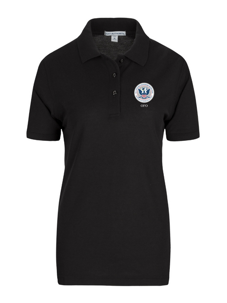 U.S. Customs Border Patrol (CBP) Office of Field Operations (OFO) Agency Polo Womens Black