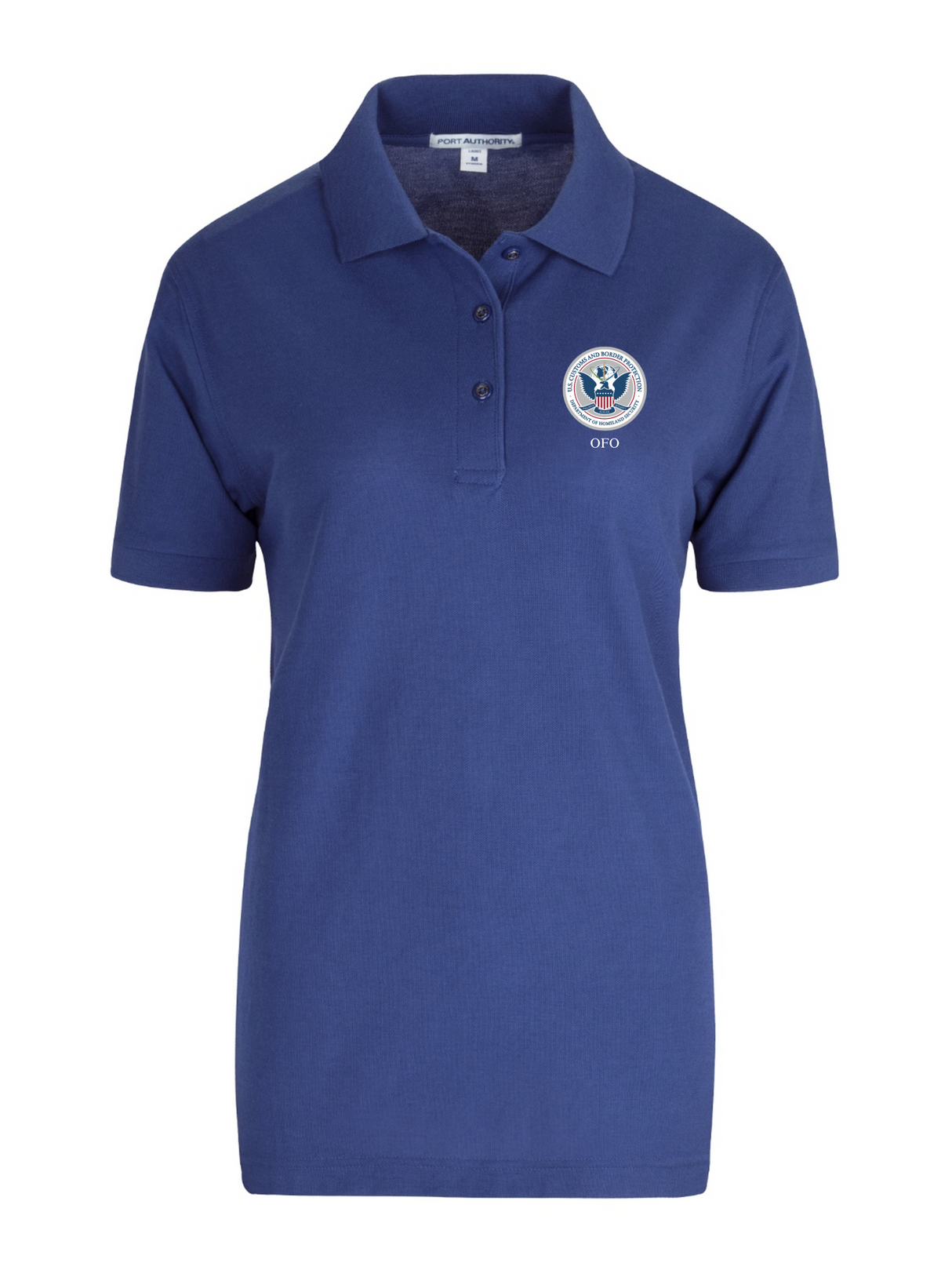 U.S. Customs Border Patrol (CBP) Office of Field Operations (OFO) Agency Polo Womens Royal Blue