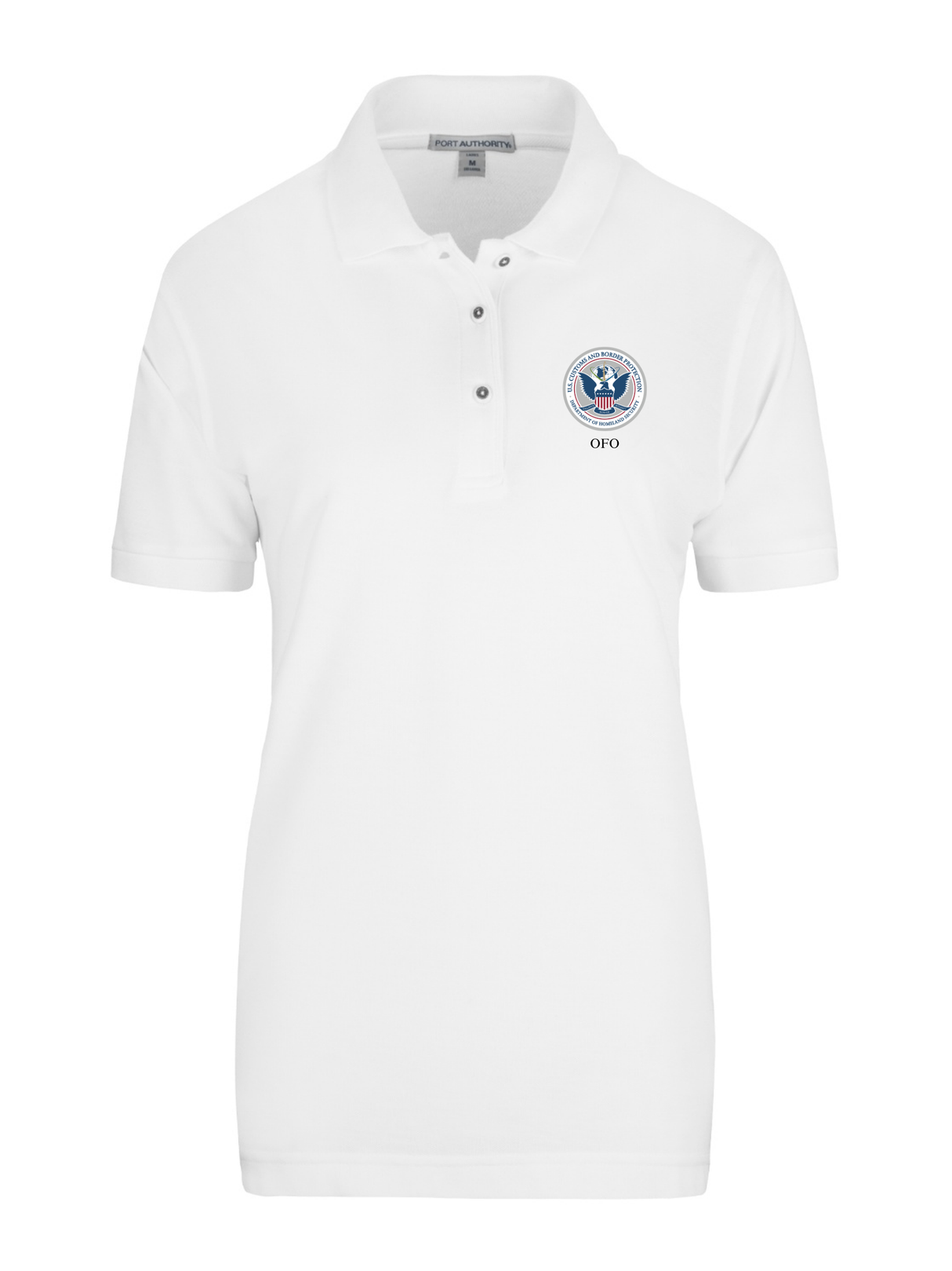 U.S. Customs Border Patrol (CBP) Office of Field Operations (OFO) Agency Polo Womens White