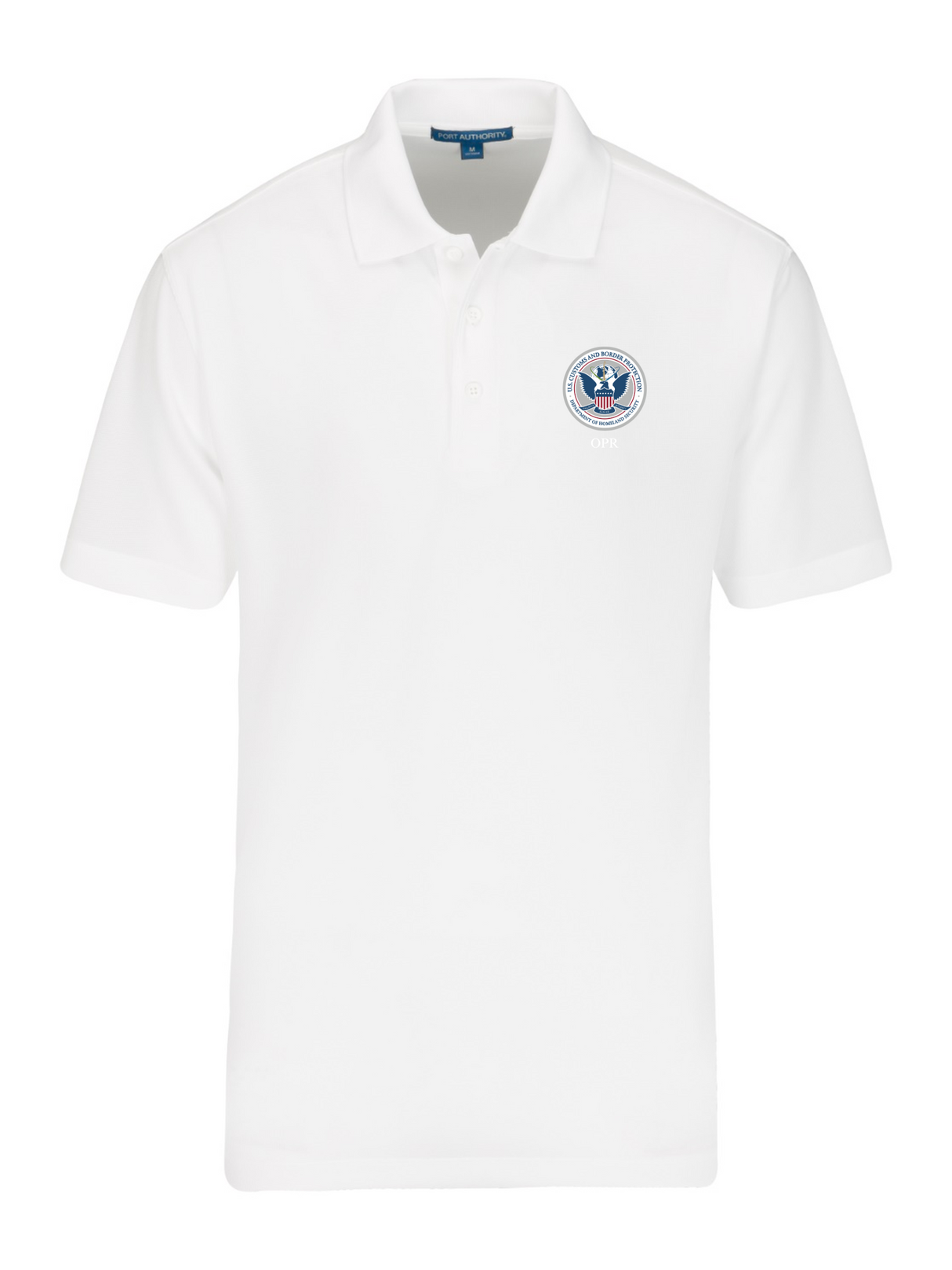U.S. Customs Border Patrol (CBP) Office of Professional Responsibility (OPR) Agency Polo Mens White