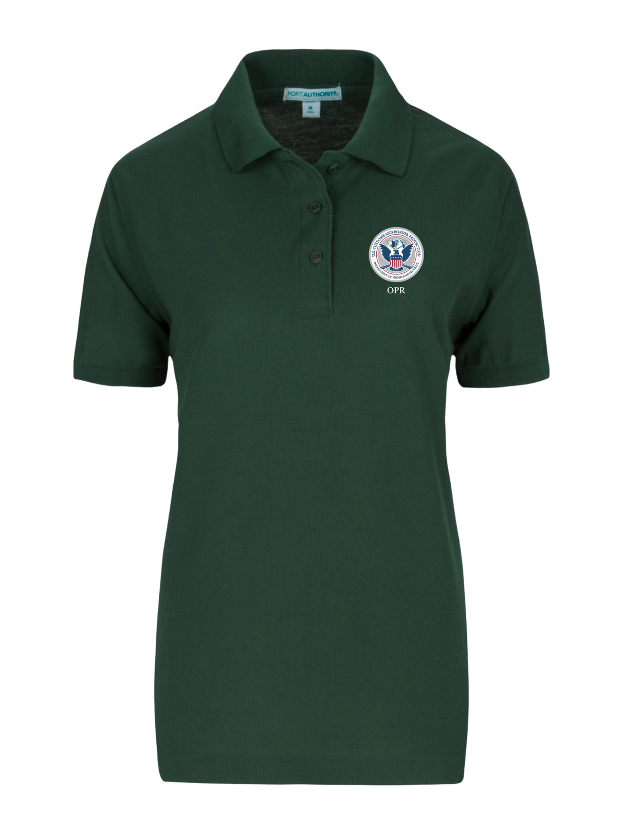 U.S. Customs Border Patrol (CBP) Office of Professional Responsibility (OPR) Agency Polo Womens Dark Green