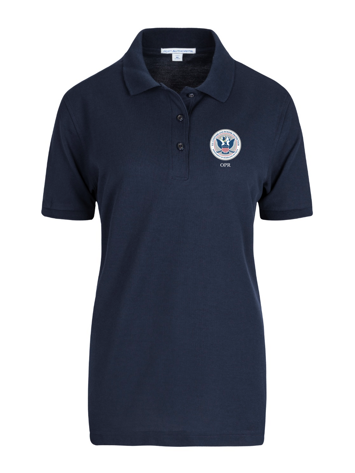 U.S. Customs Border Patrol (CBP) Office of Professional Responsibility (OPR) Agency Polo Womens Navy