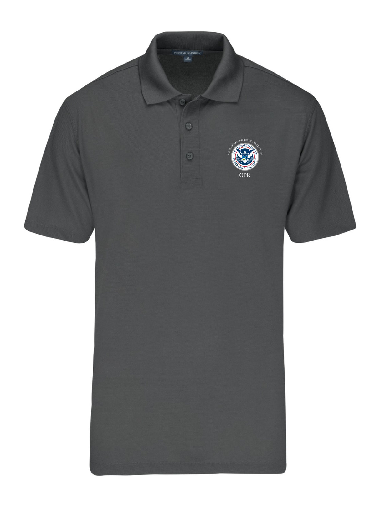 U.S. Customs Border Patrol (CBP) Office of Professional Responsibility (OPR) Mens Agency Polo GRY