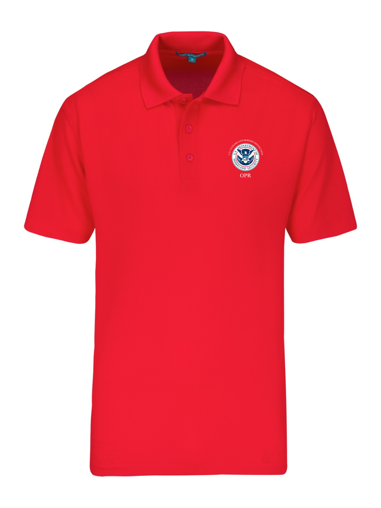 U.S. Customs Border Patrol (CBP) Office of Professional Responsibility (OPR) Mens Agency Polo RED