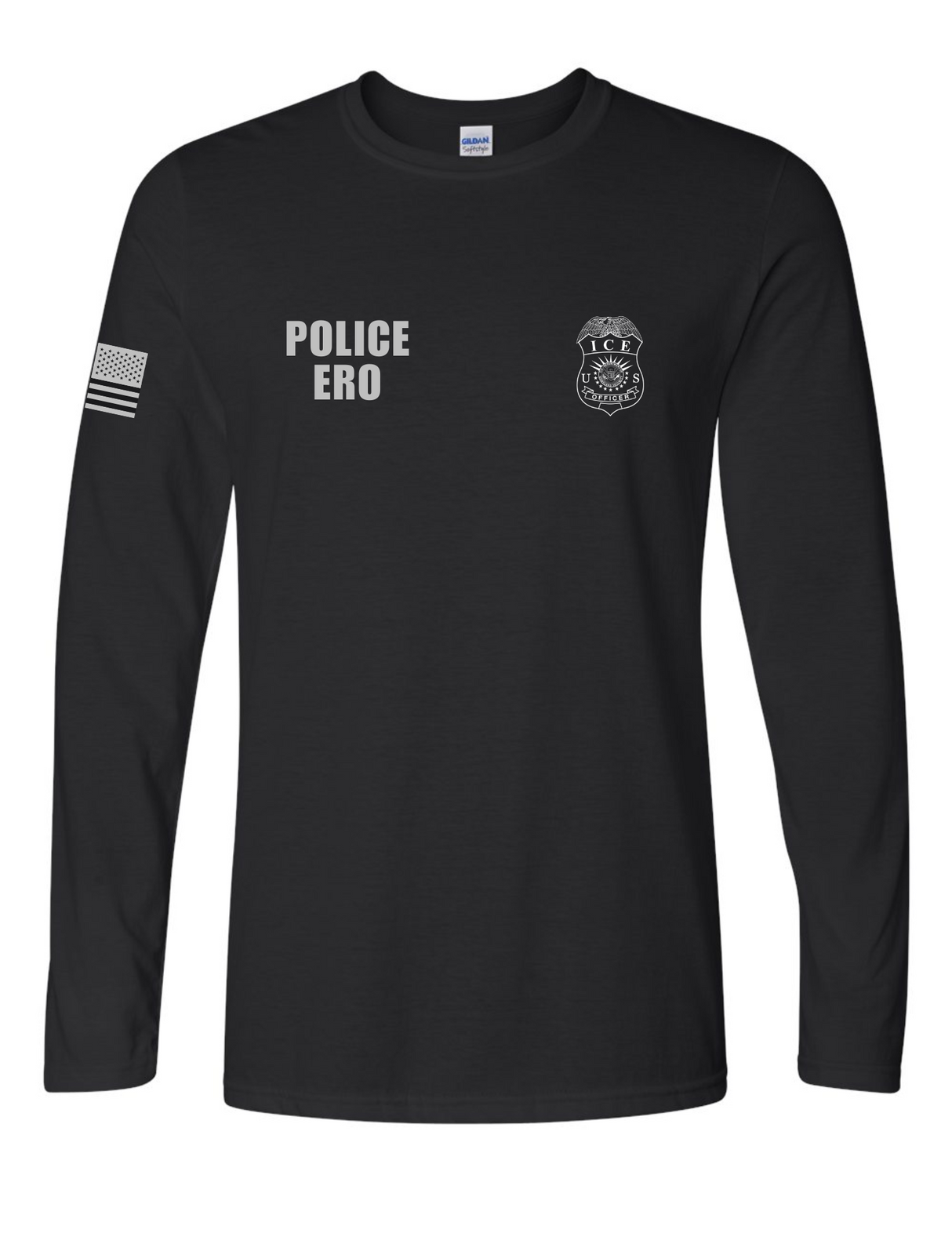 U.S. Immigration and Customs Enforcement (ICE) Enforcement and Removal Operations (ERO) long sleeve Black