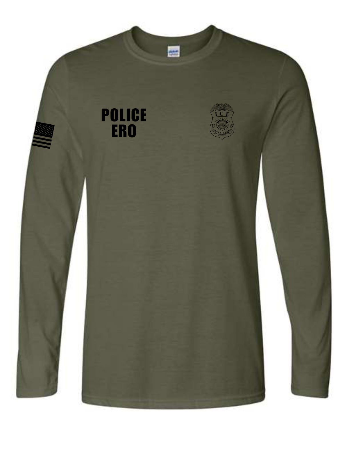U.S. Immigration and Customs Enforcement (ICE) Enforcement and Removal Operations (ERO) long sleeve drab1
