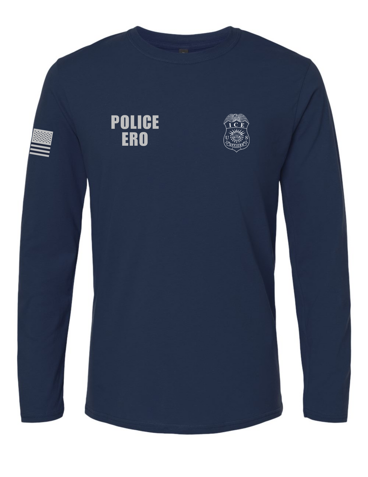 U.S. Immigration and Customs Enforcement (ICE) Enforcement and Removal Operations (ERO) long sleeve navy