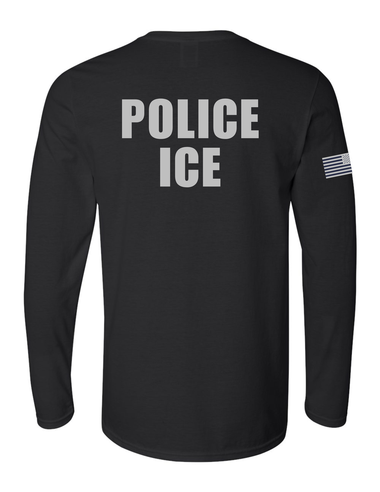 U.S. Immigration and Customs Enforcement (ICE) Homeland Security Investigations (HSI) Identifier Long Sleeve T-Shirt Blk
