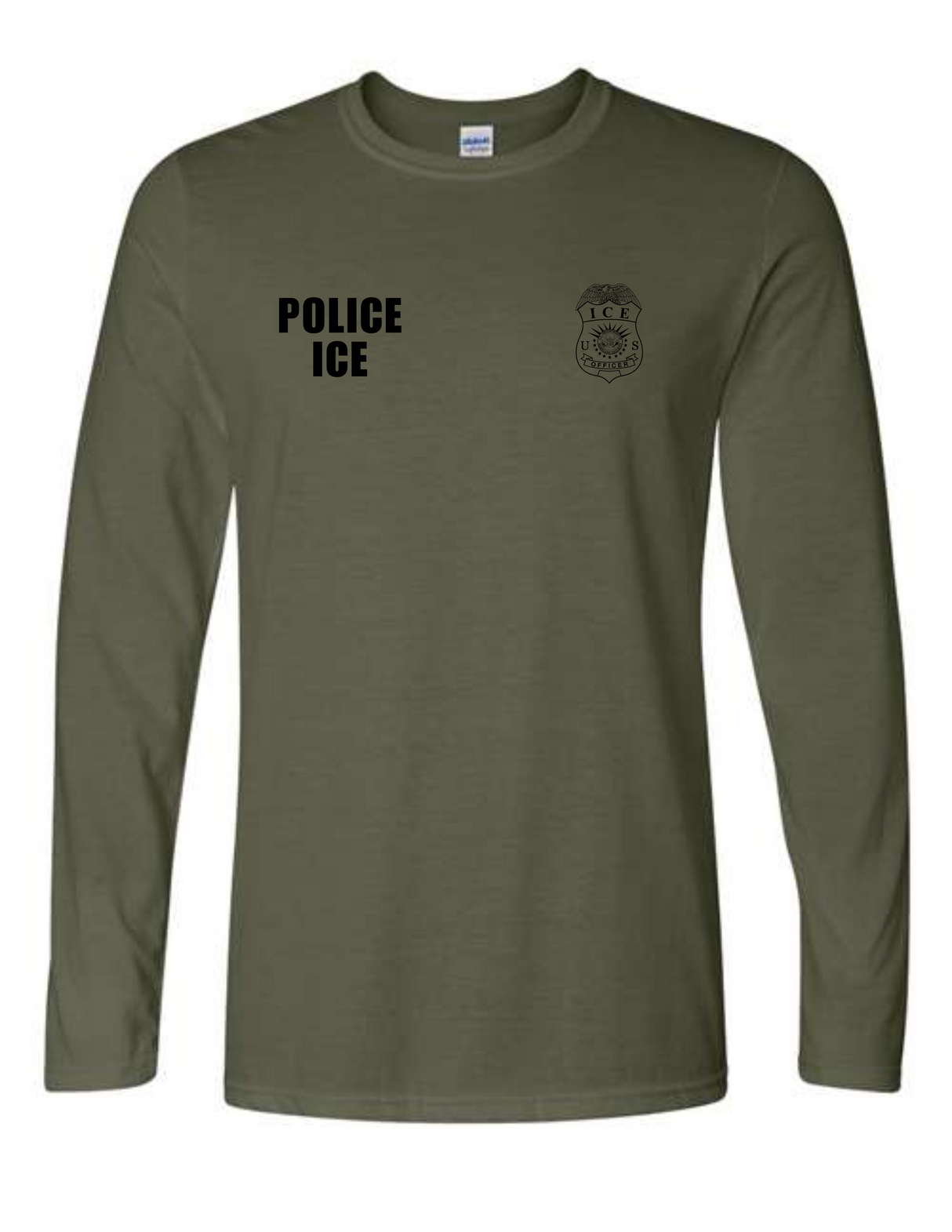 U.S. Immigration and Customs Enforcement (ICE) long sleeve drab