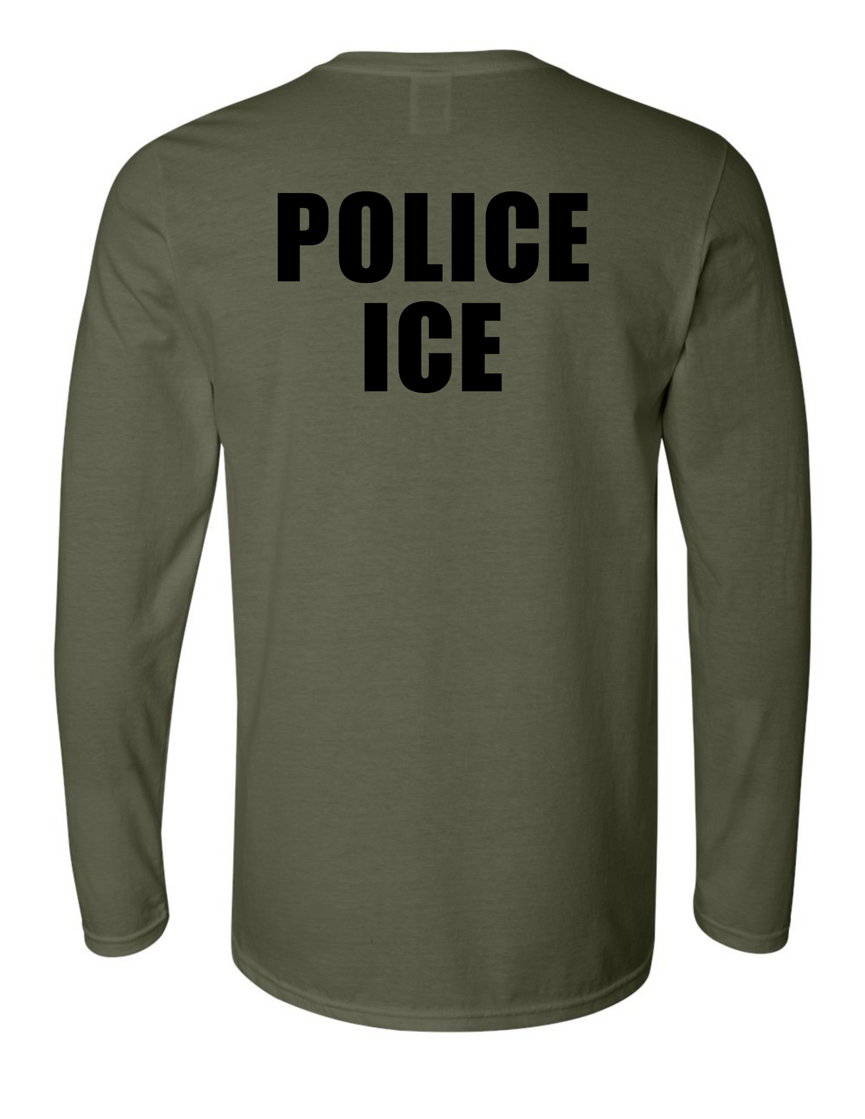 U.S. Immigration and Customs Enforcement (ICE) long sleeve drab1